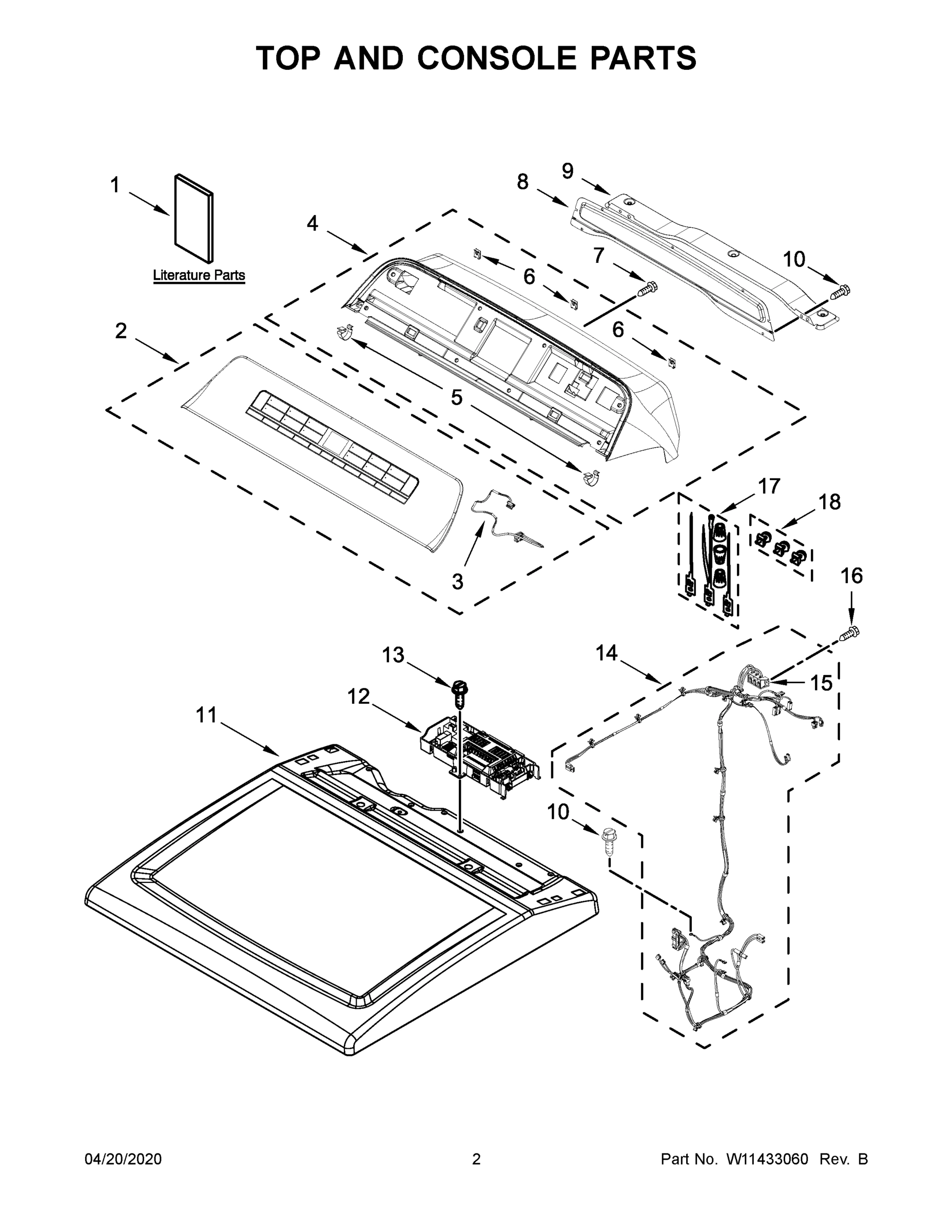 02 - TOP AND CONSOLE PARTS