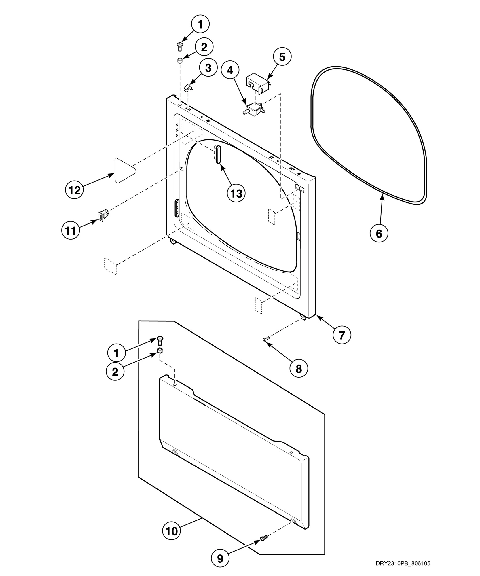 Access Panel, Front Panel and Seal (Drawing 4 of 5)