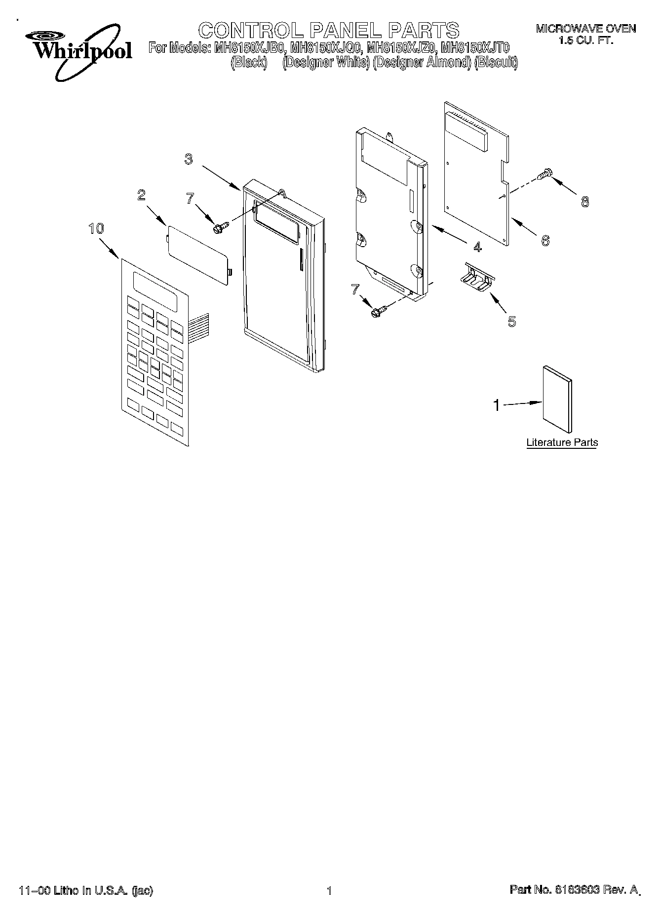 01 - CONTROL PANEL, LITERATURE