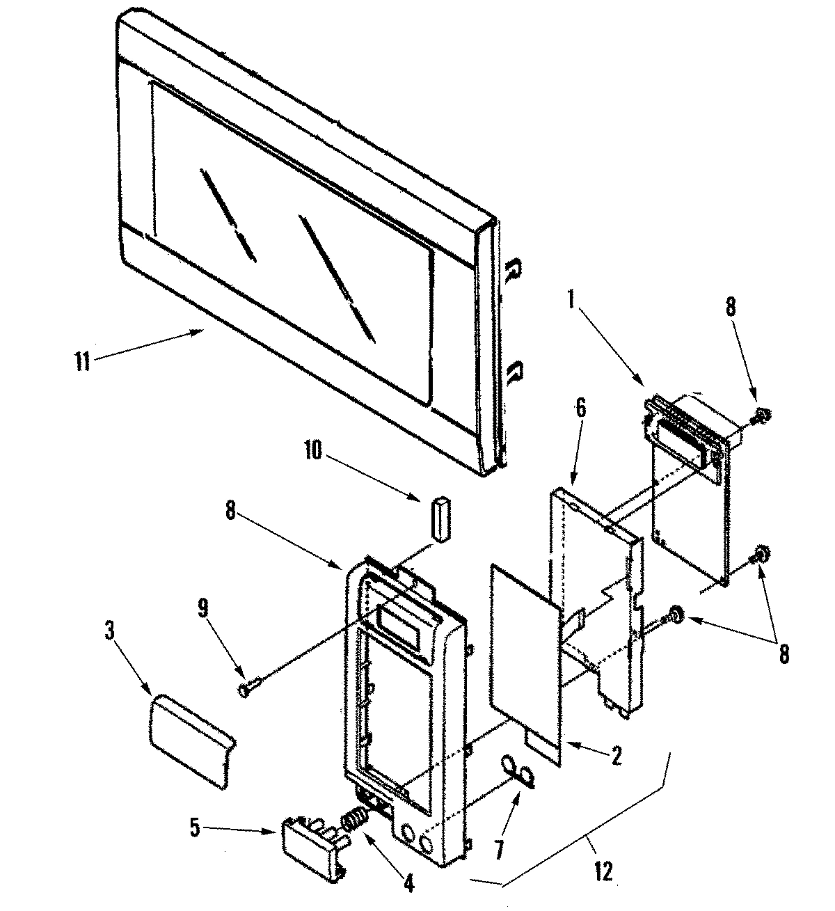 02 - CONTROL PANEL/DOOR ASSEMBLY (ACO1180AB)