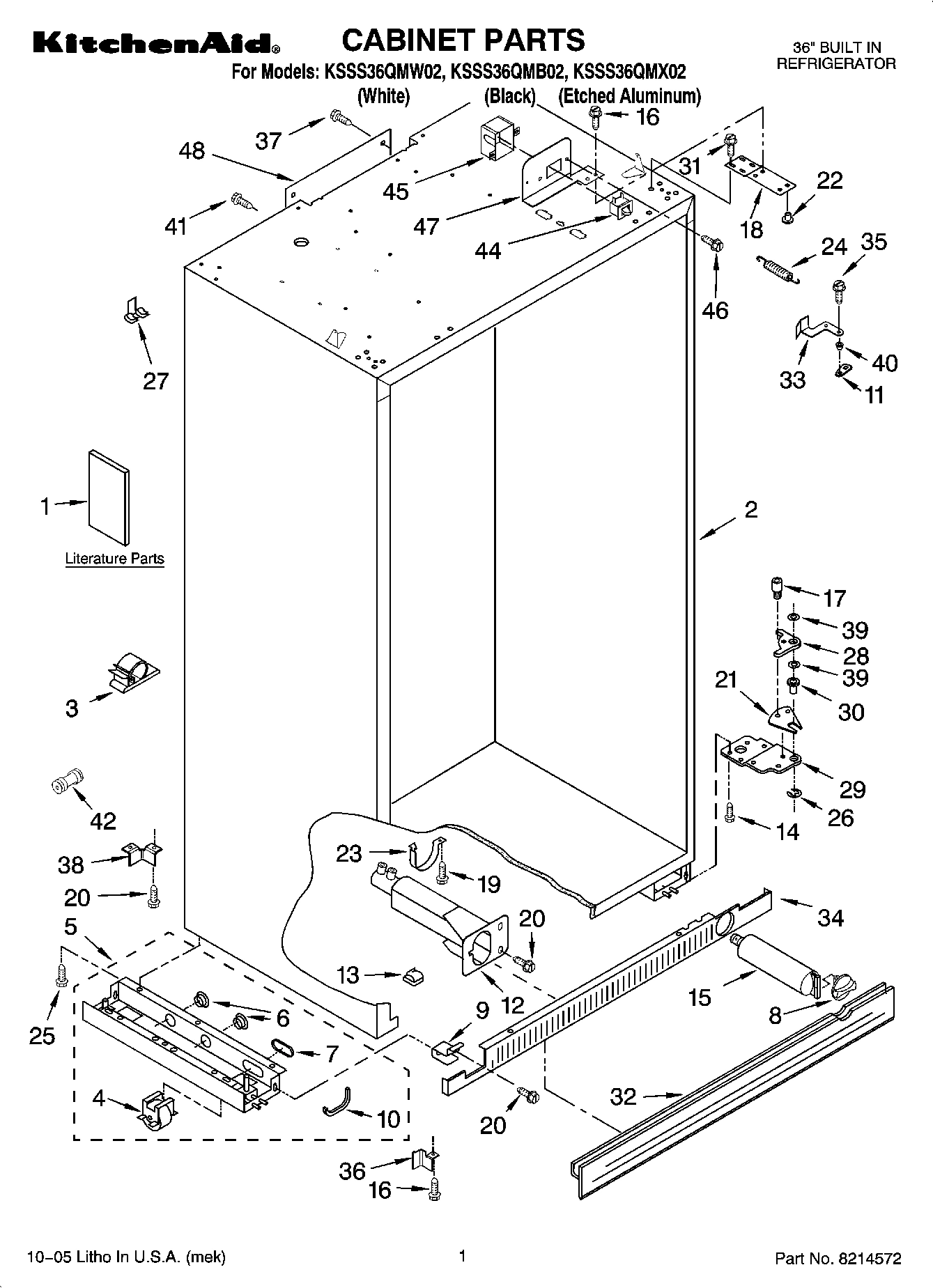 01 - CABINET PARTS