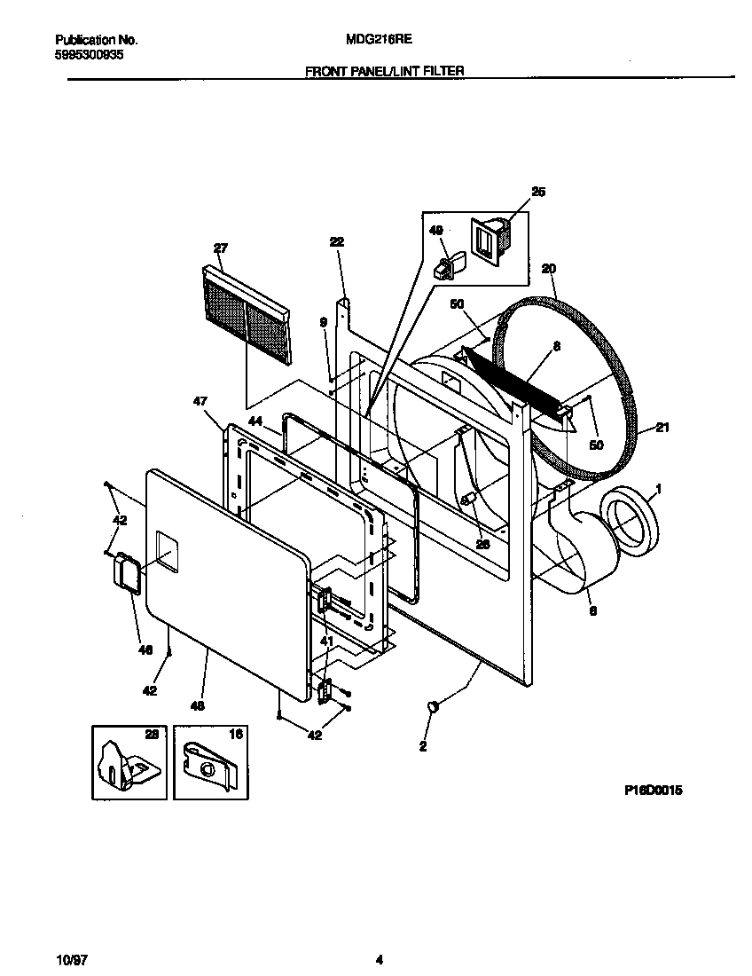 03 - FRONT PANEL/LINT FILTER