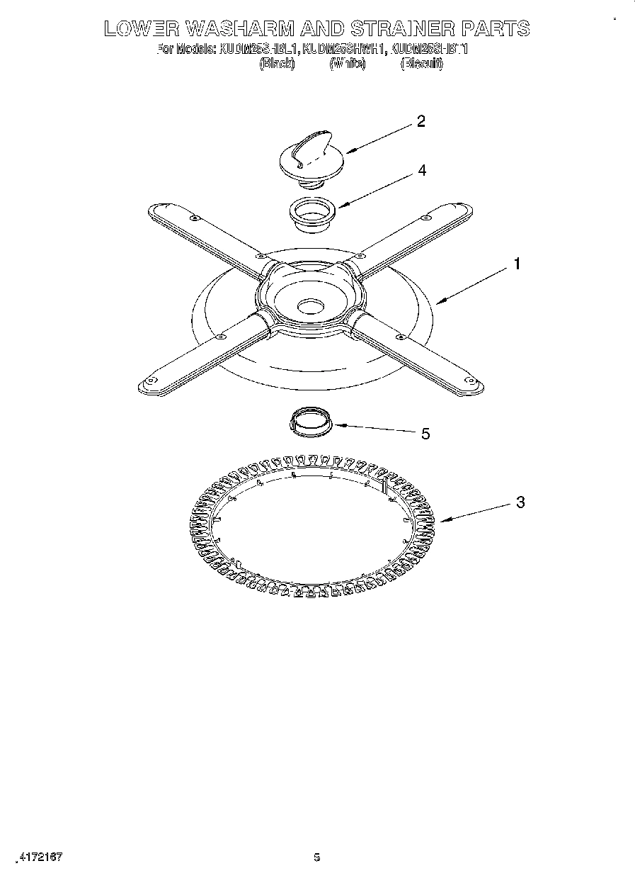 04 - LOWER WASHARM AND STRAINER