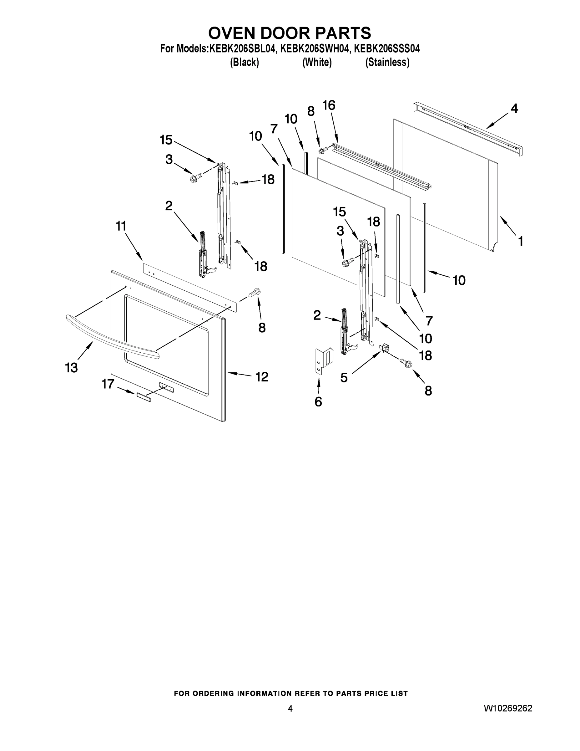 03 - OVEN DOOR PARTS