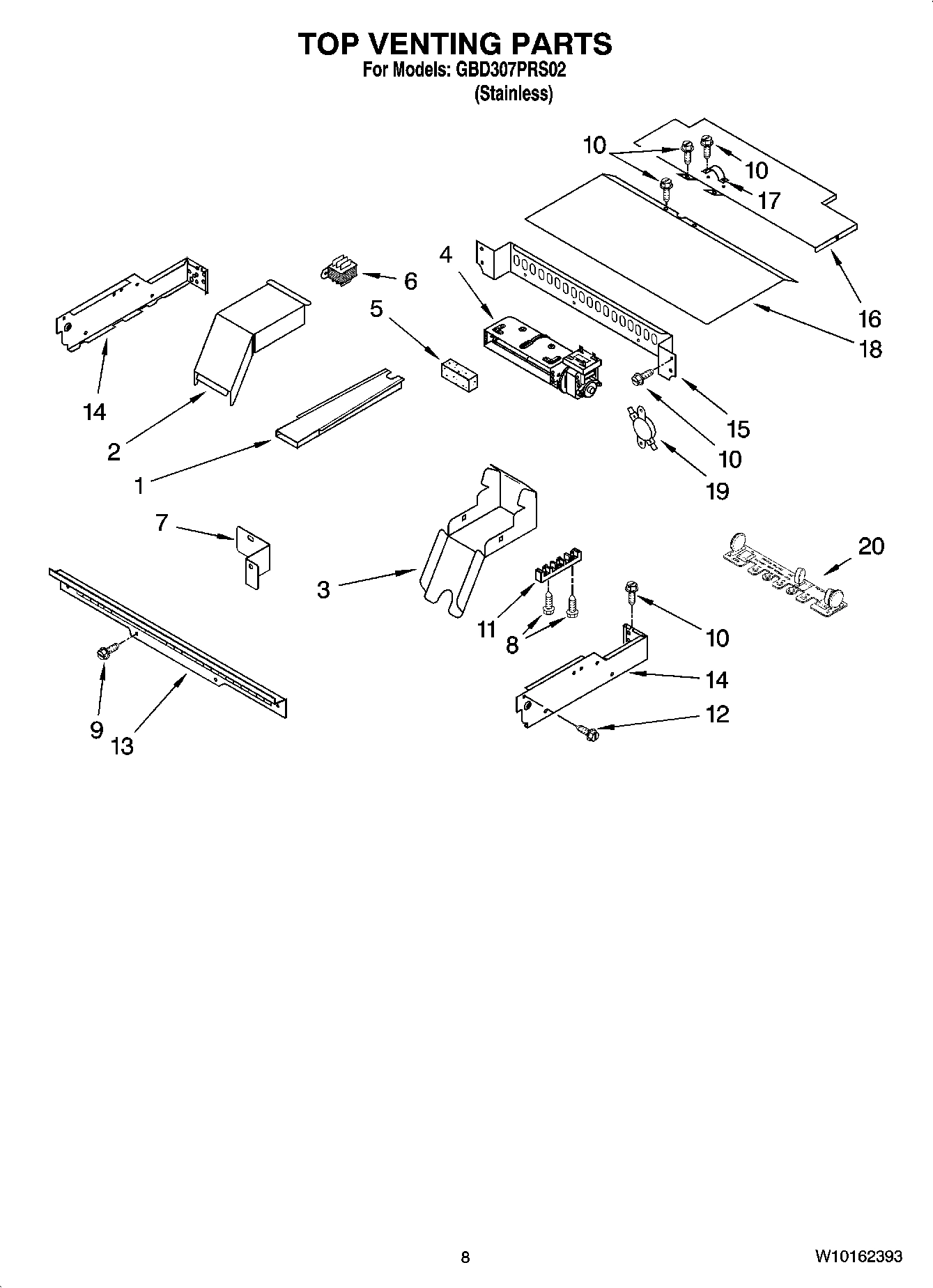 06 - TOP VENTING PARTS, OPTIONAL PARTS (NOT INCLUDED)
