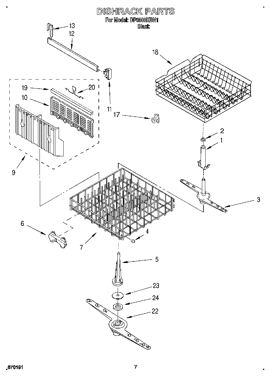 05 - DISHRACK, LIT/OPTIONAL