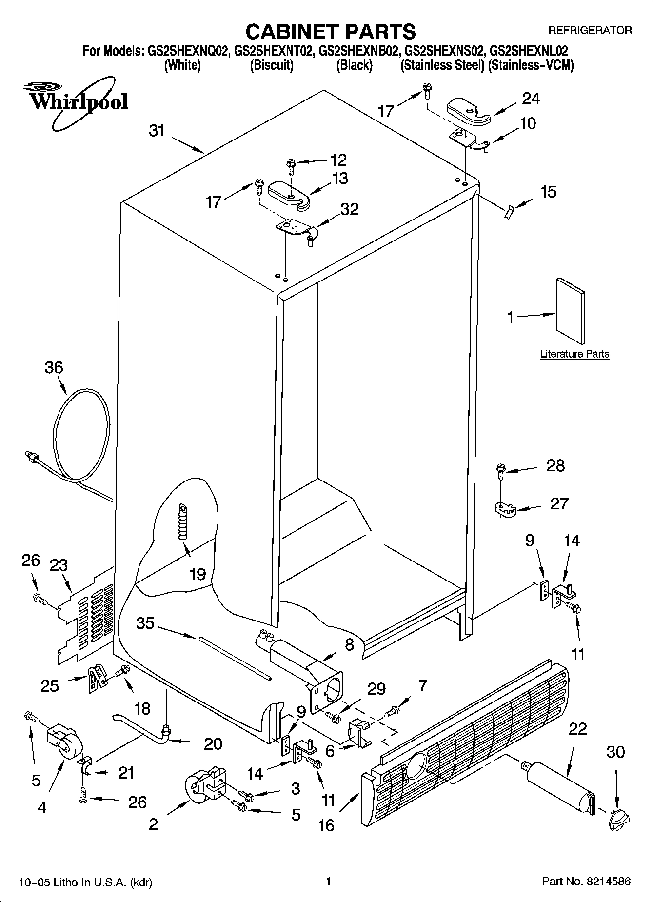 01 - CABINET PARTS