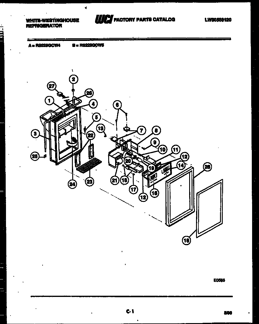 07 - ICE DOOR, DISPENSER AND WATER TANKS