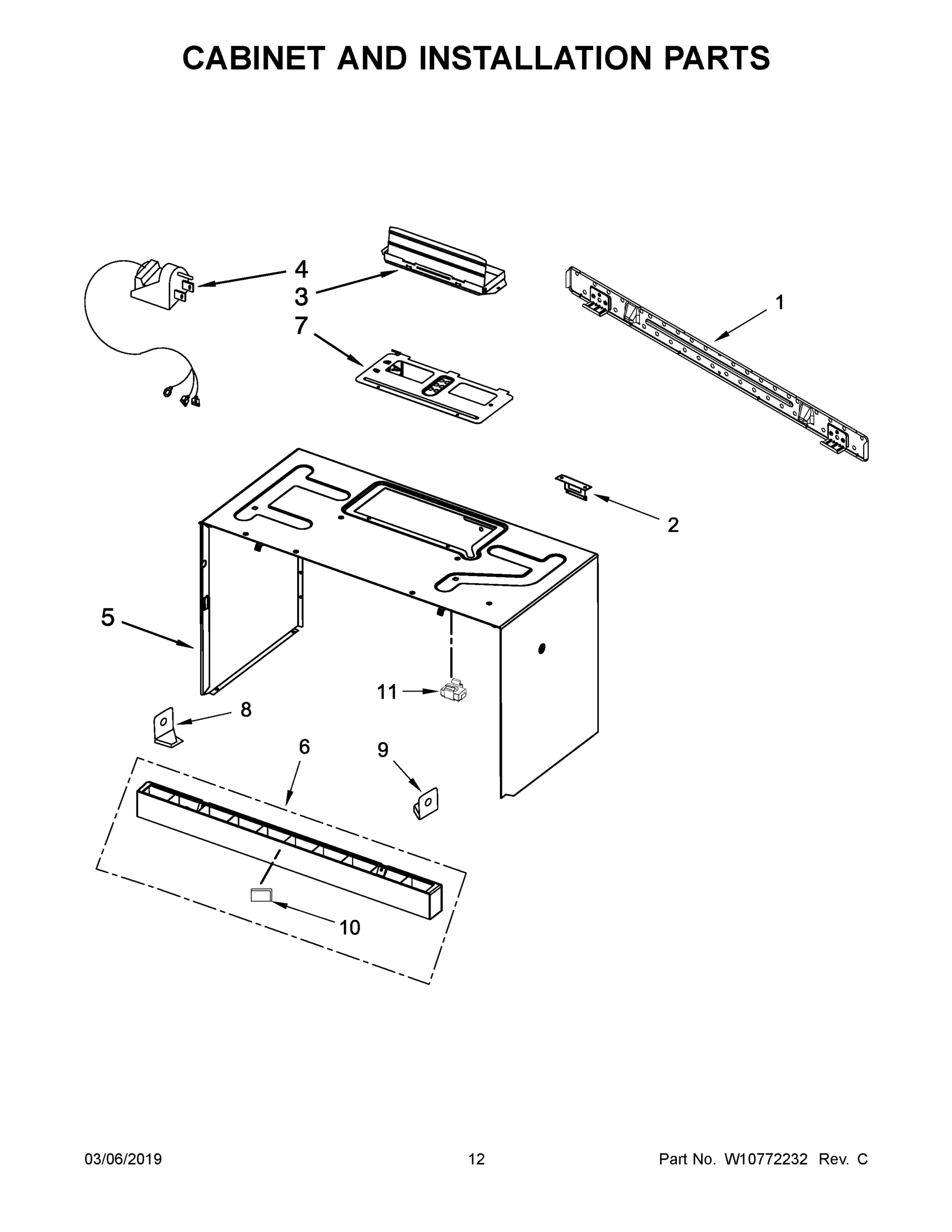 07 - CABINET AND INSTALLATION PARTS