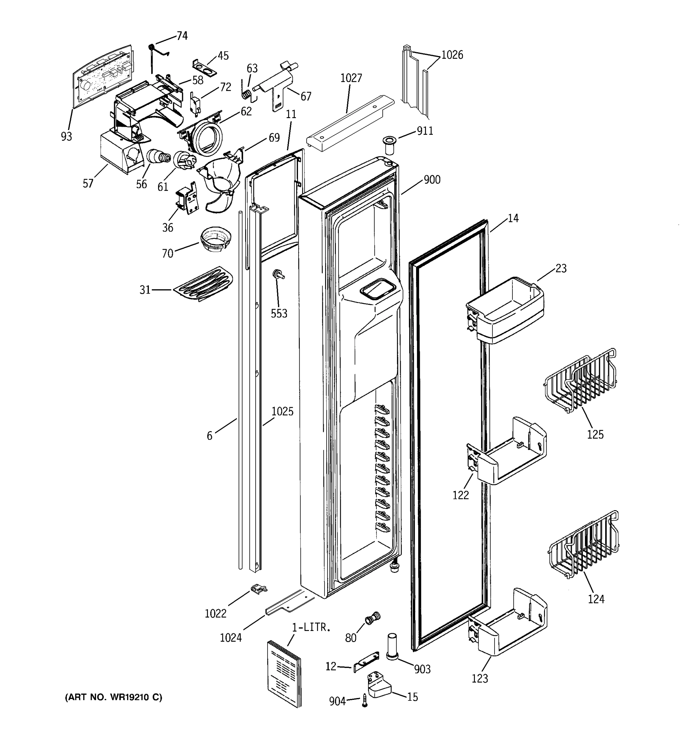 FREEZER DOOR