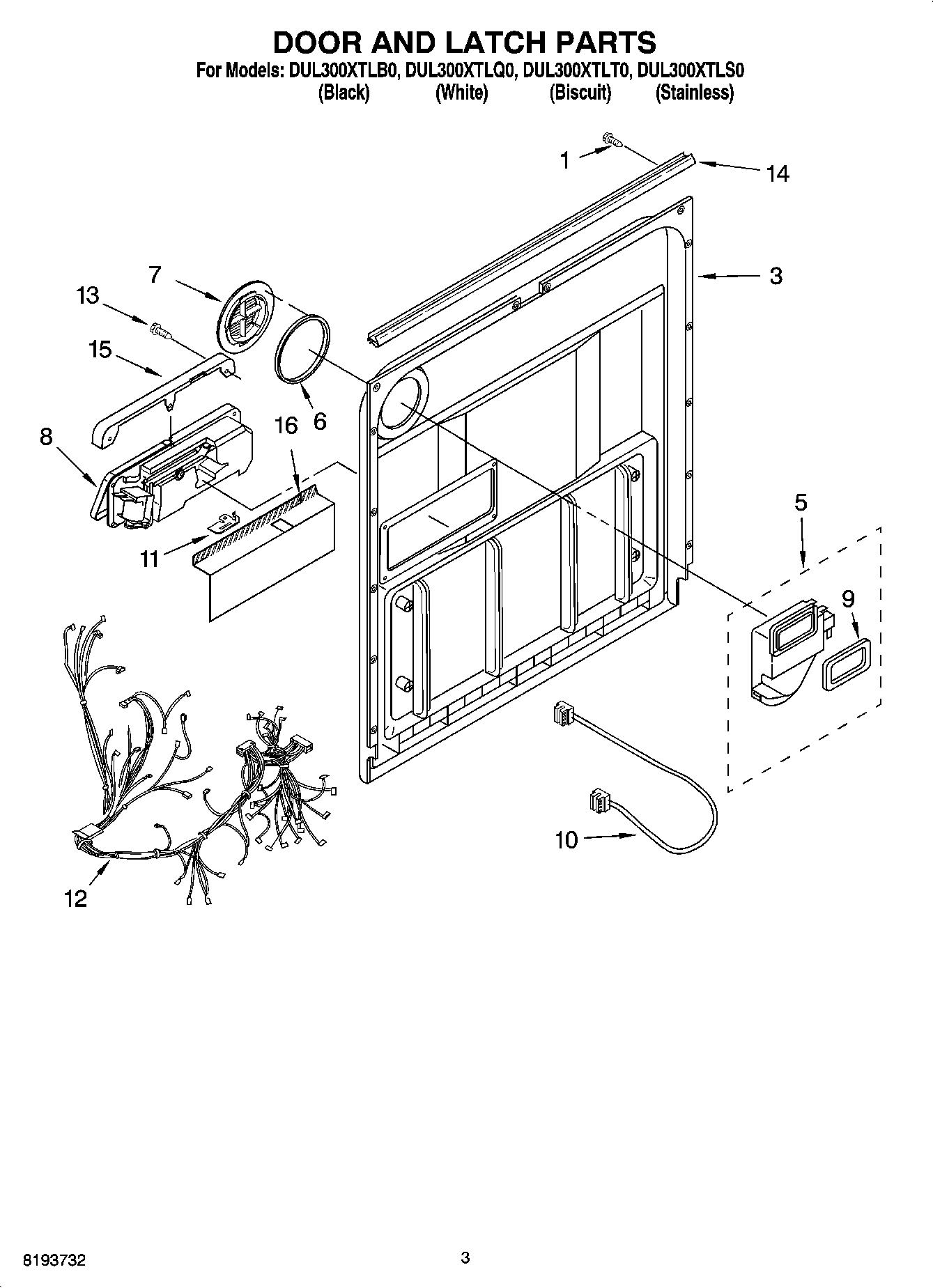 03 - DOOR AND LATCH PARTS