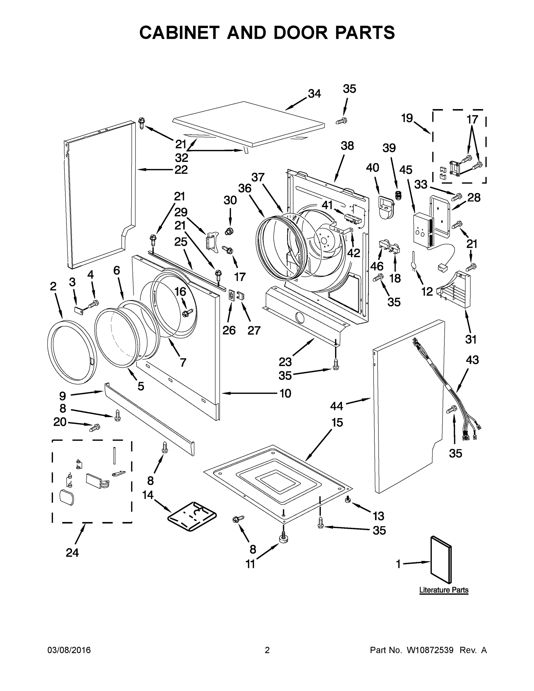 02 - CABINET AND DOOR PARTS