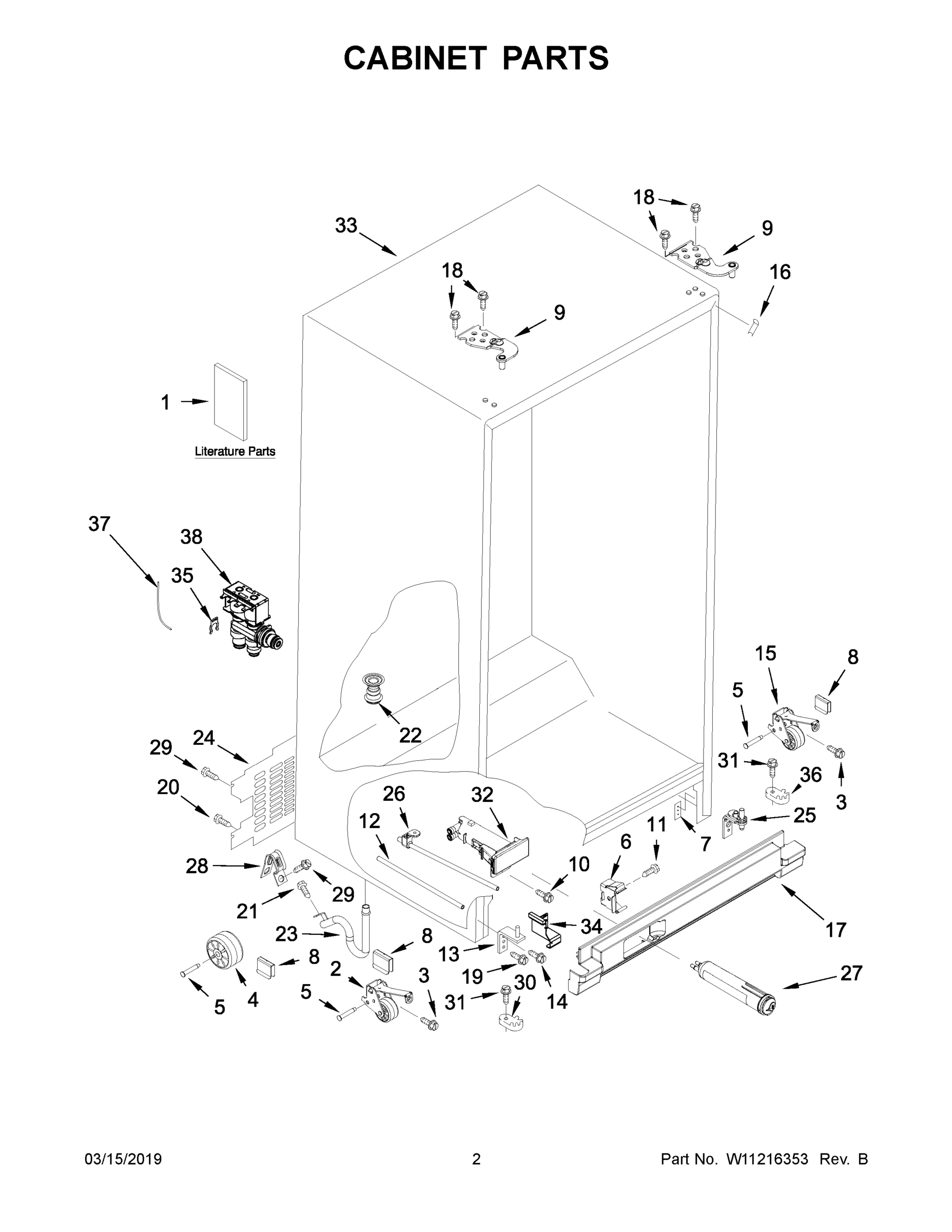 02 - CABINET PARTS