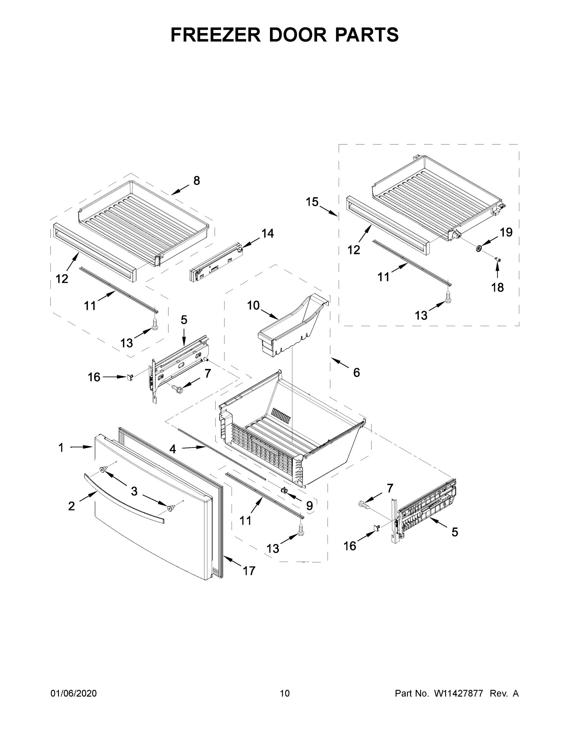 06 - FREEZER DOOR PARTS