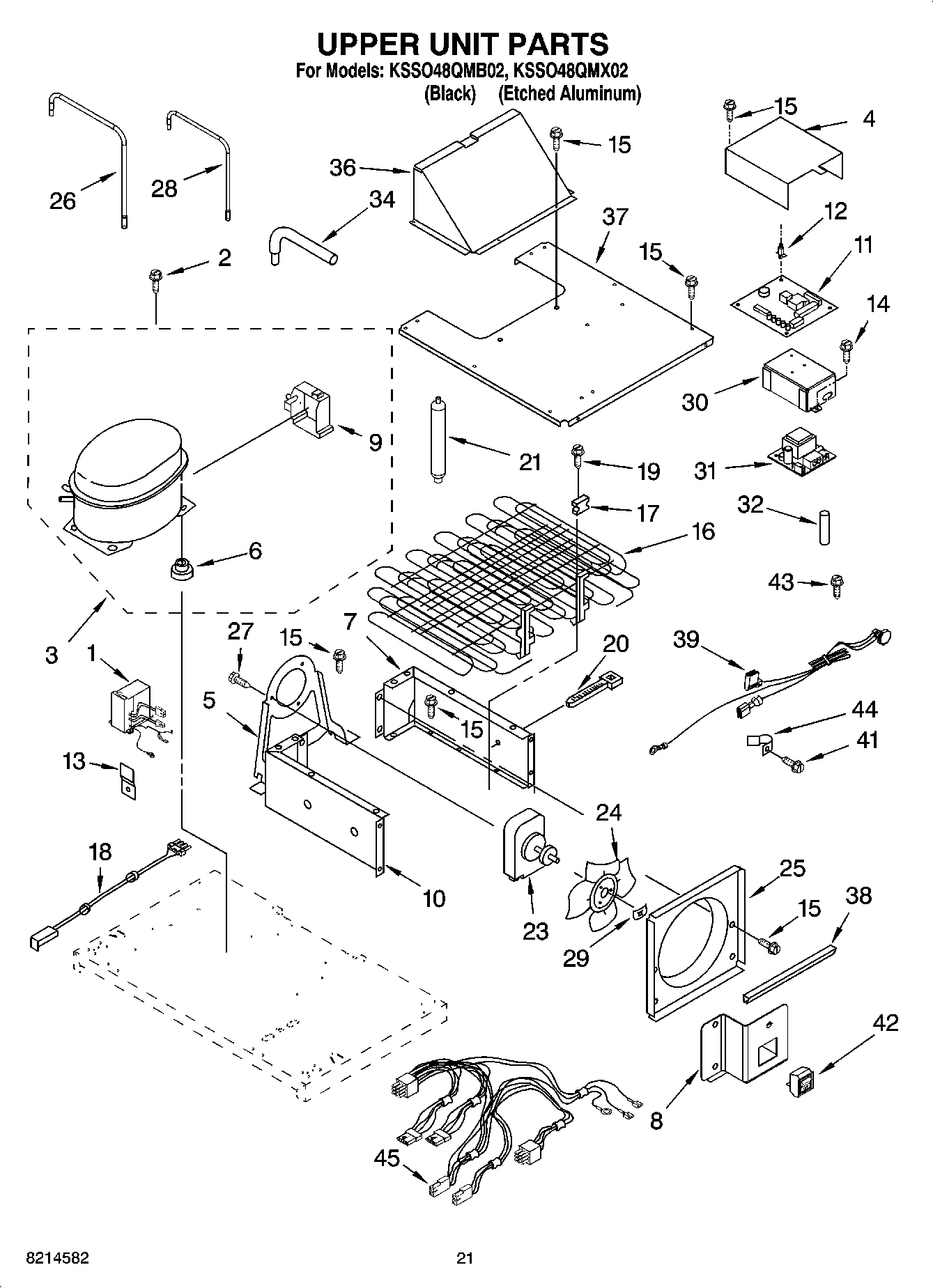 13 - UPPER UNIT PARTS