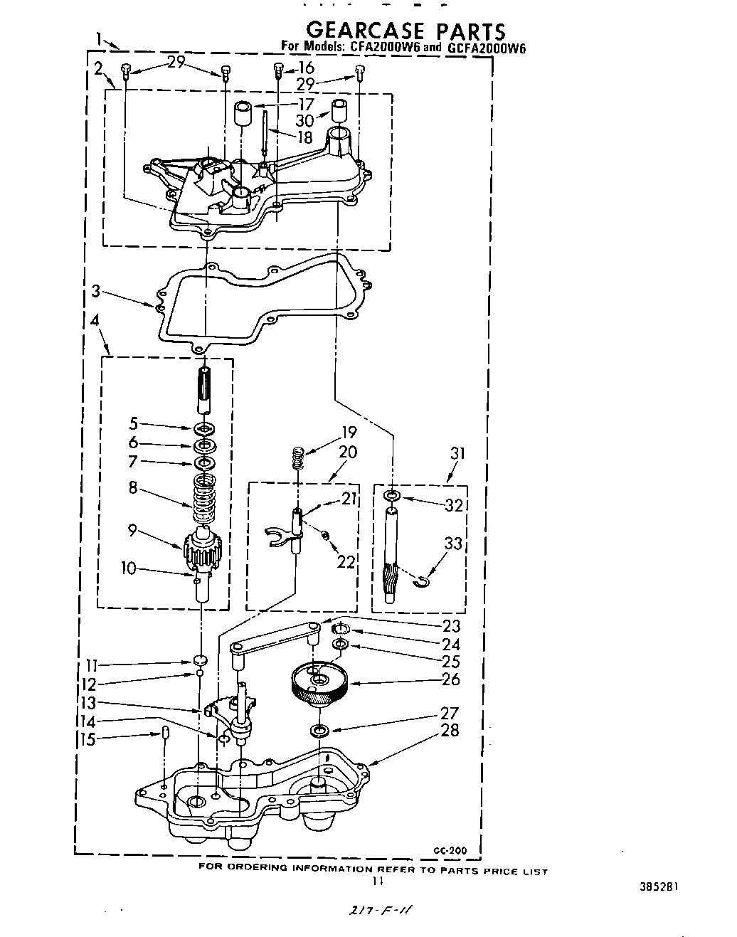 09 - MODEL: CFA2000W6 AND GCFA2000W6