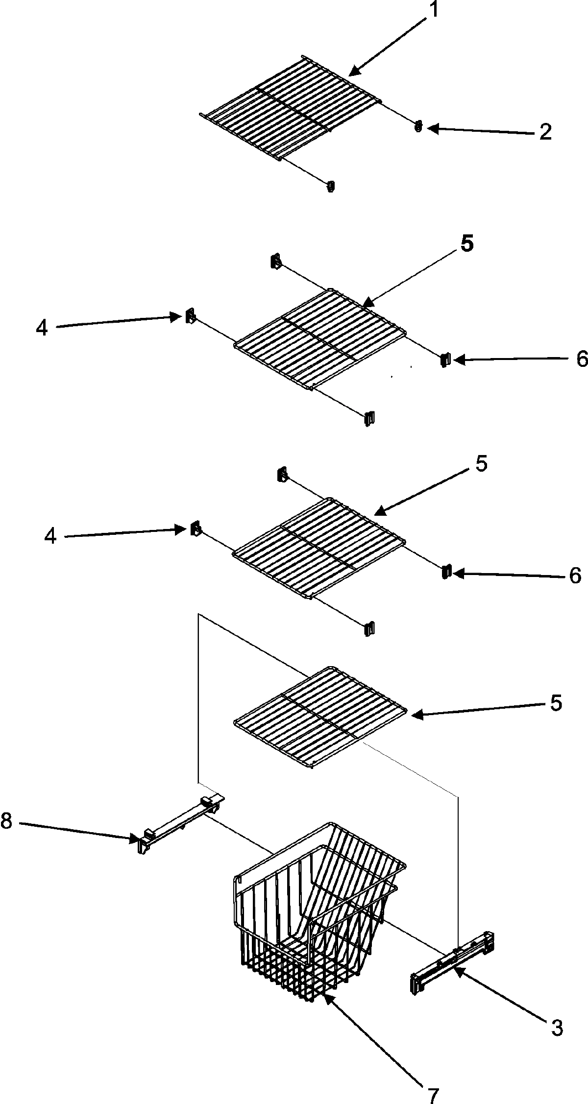 20 - FREEZER SHELVES (SERIES 50)