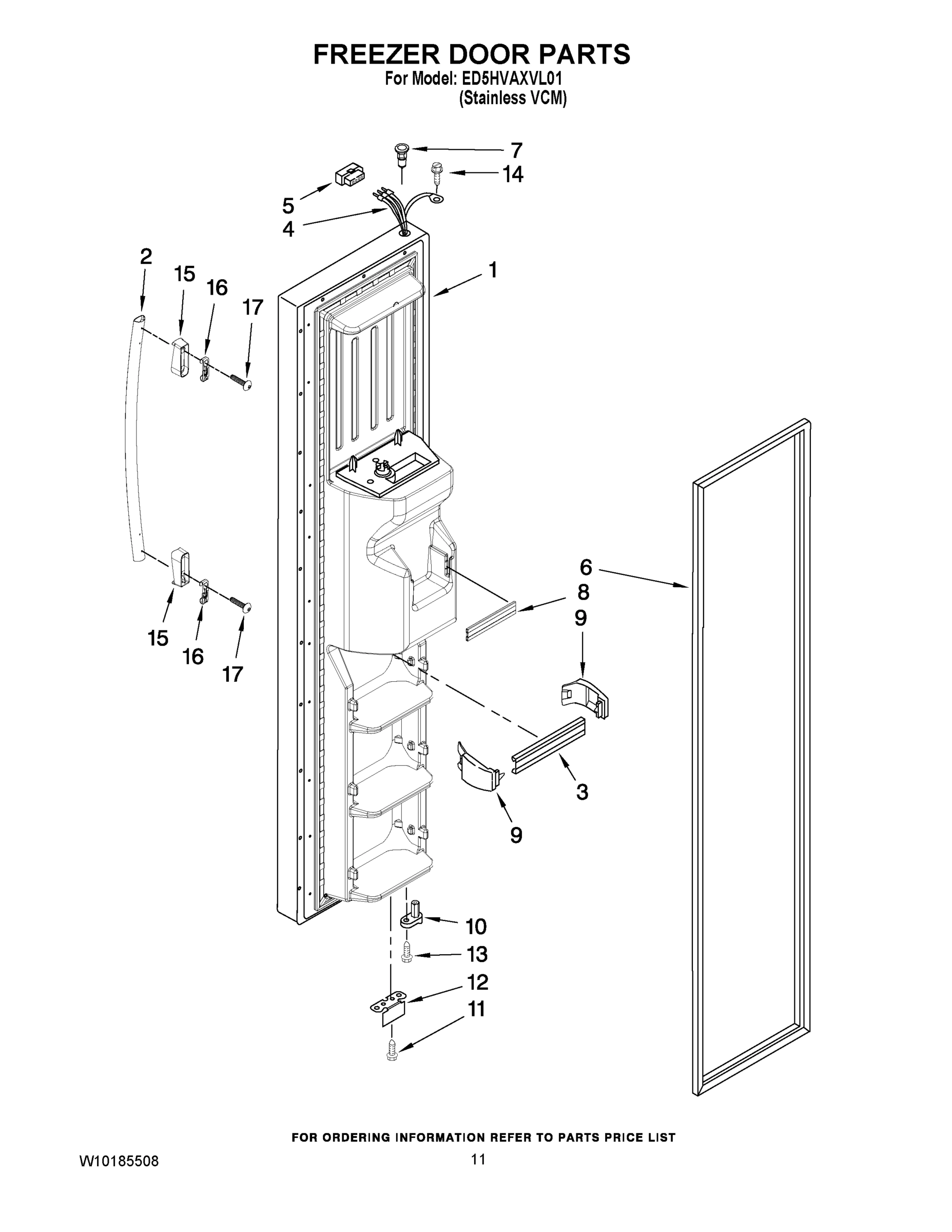 07 - FREEZER DOOR PARTS