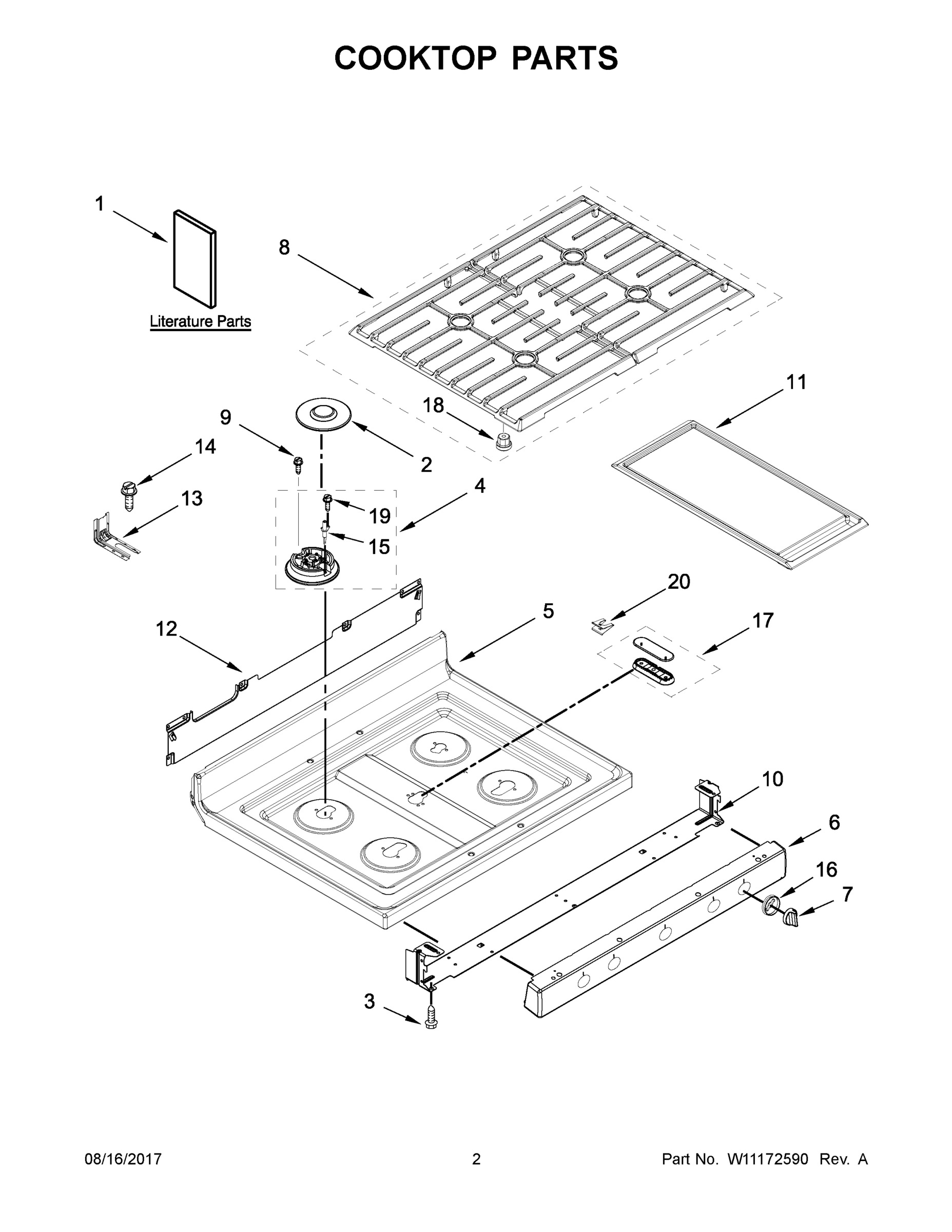 02 - COOKTOP PARTS