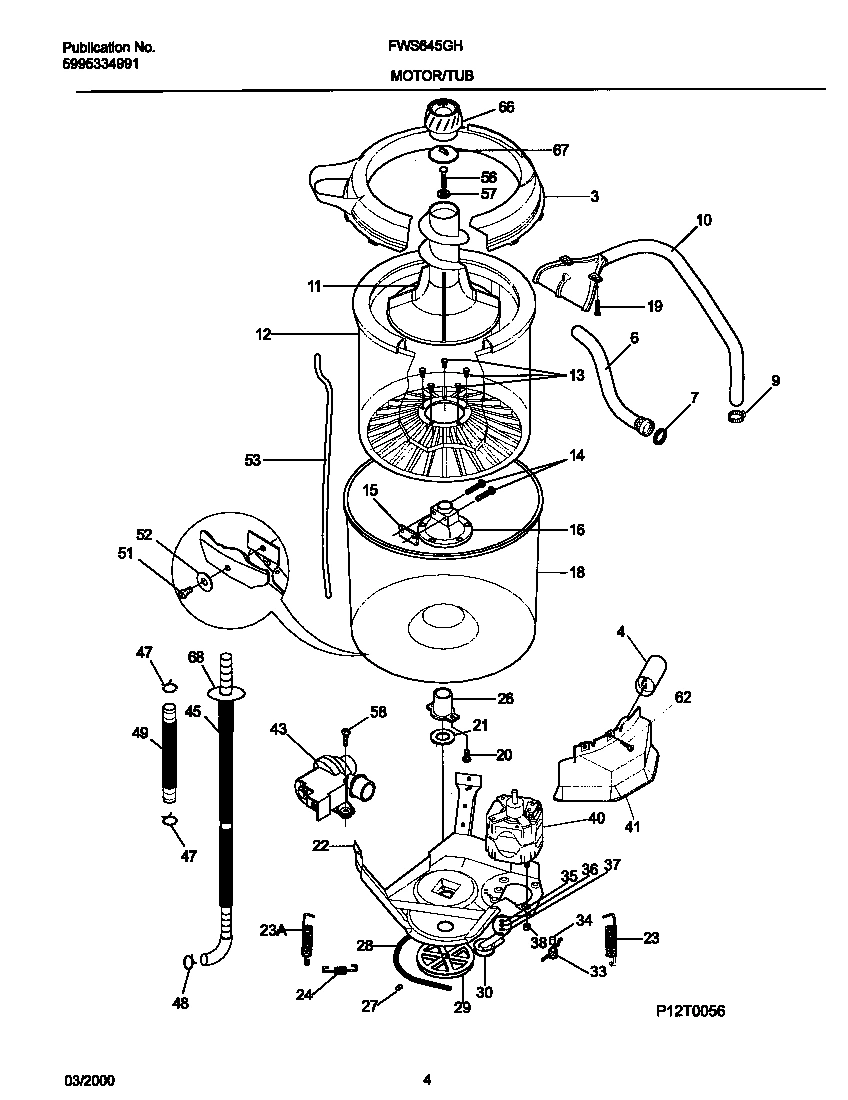 03 - P12T0056 WSHR MTR,HOSE