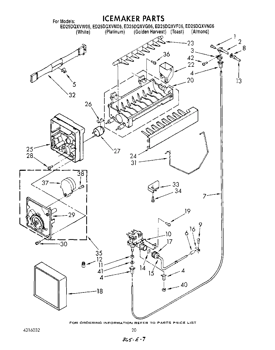 13 - ICE MAKER , NOT ILLUSTRATED