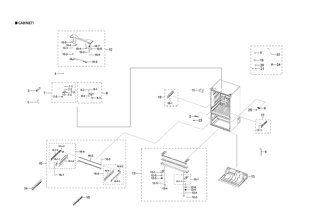 CABINET 1 PARTS