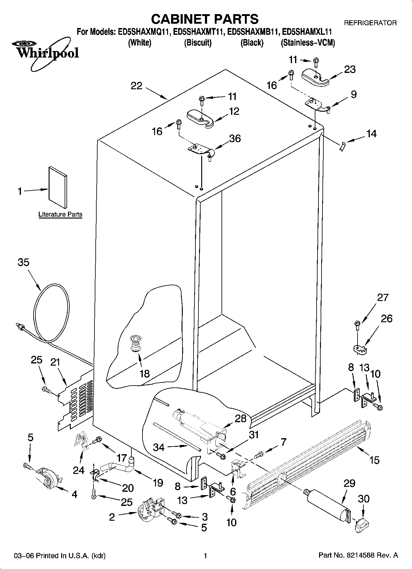 01 - CABINET PARTS