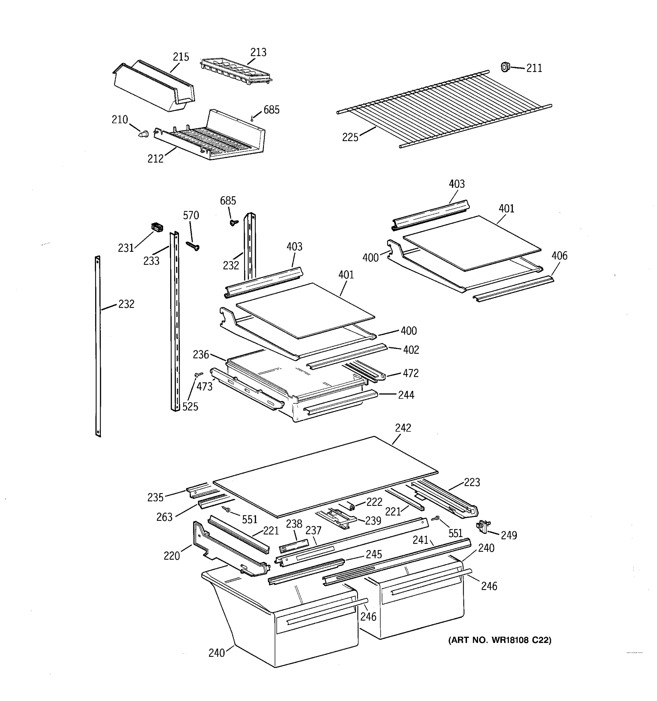 SHELF PARTS
