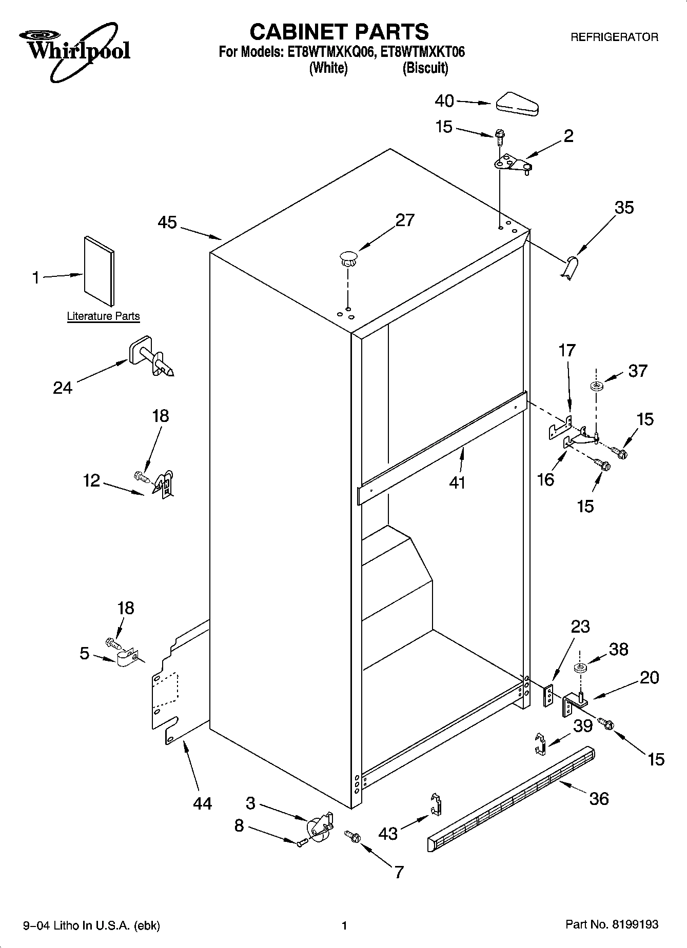 01 - CABINET PARTS