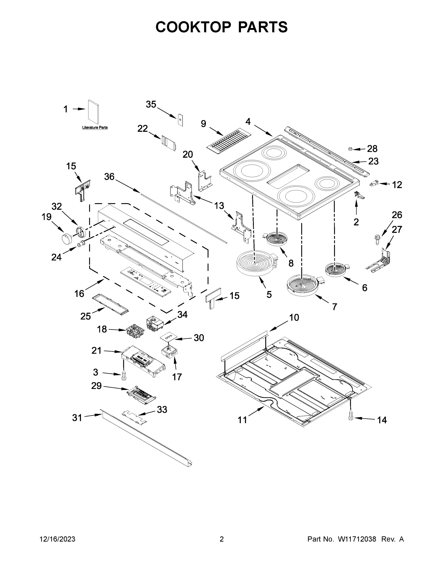 02 - COOKTOP PARTS