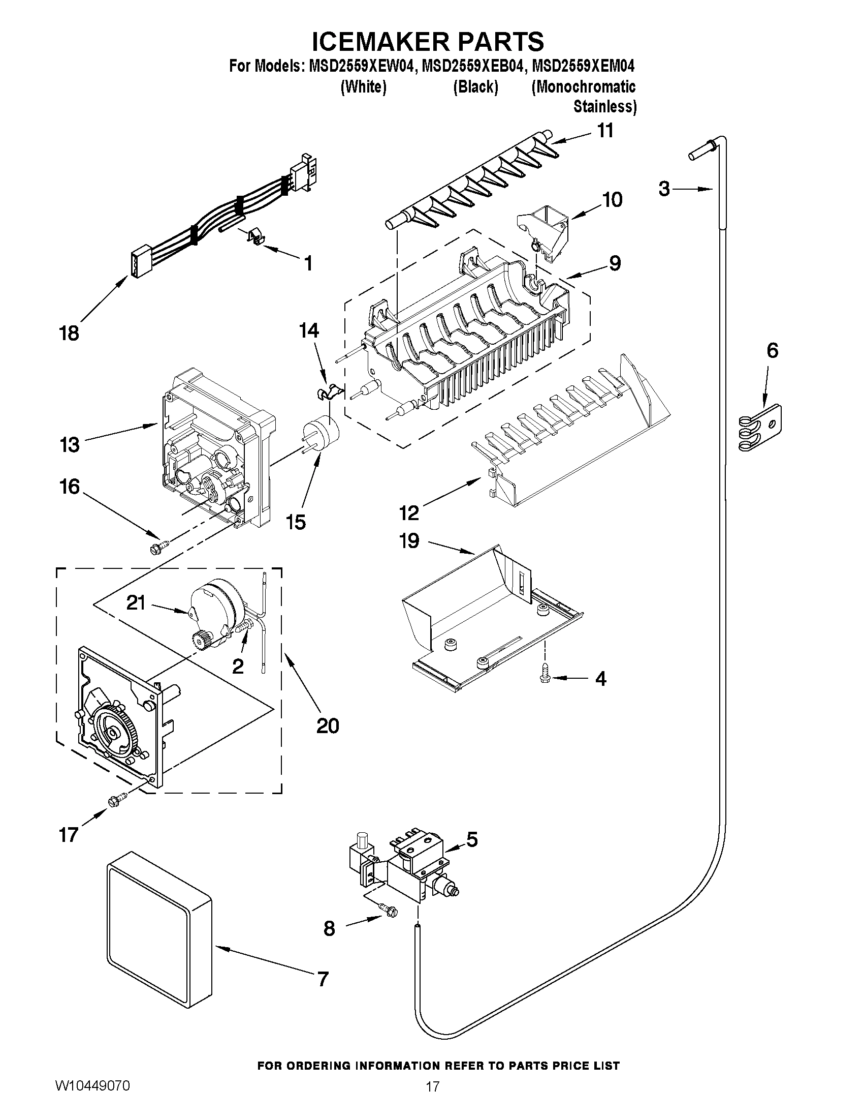 11 - ICEMAKER PARTS