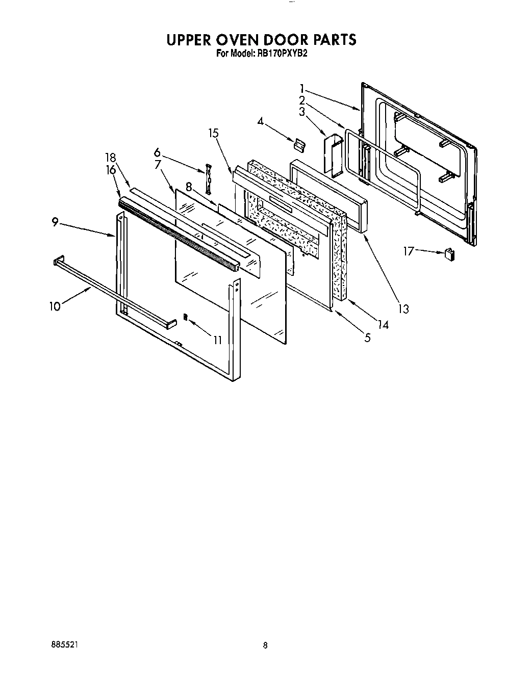 05 - UPPER OVEN DOOR