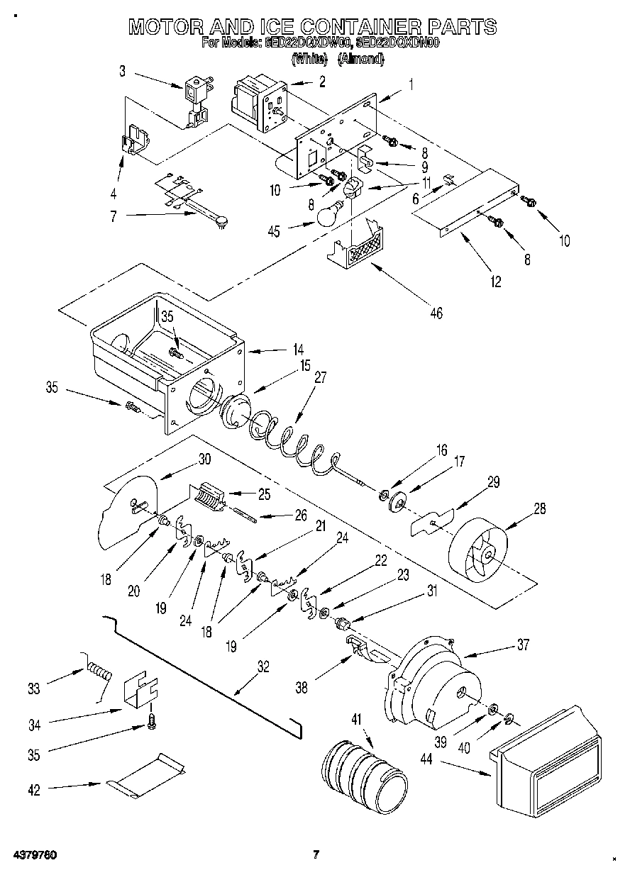 06 - MOTOR AND ICE CONTAINER