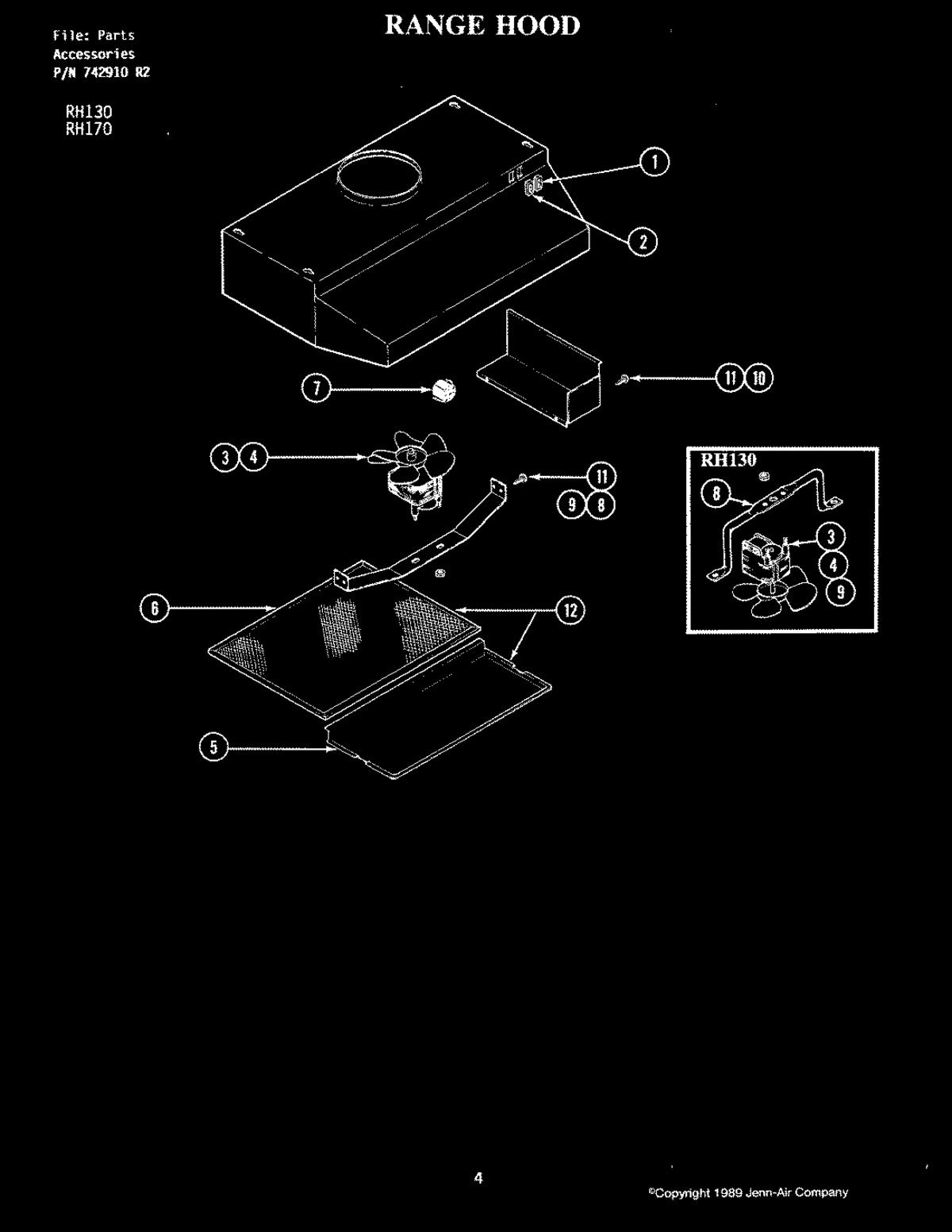 01 - RANGE HOOD (RH170)