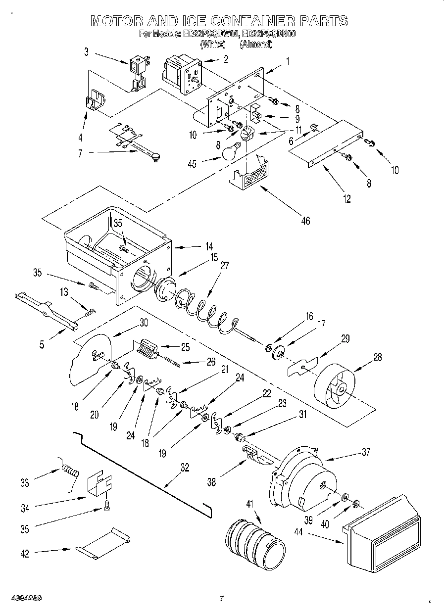 06 - MOTOR AND ICE CONTAINER