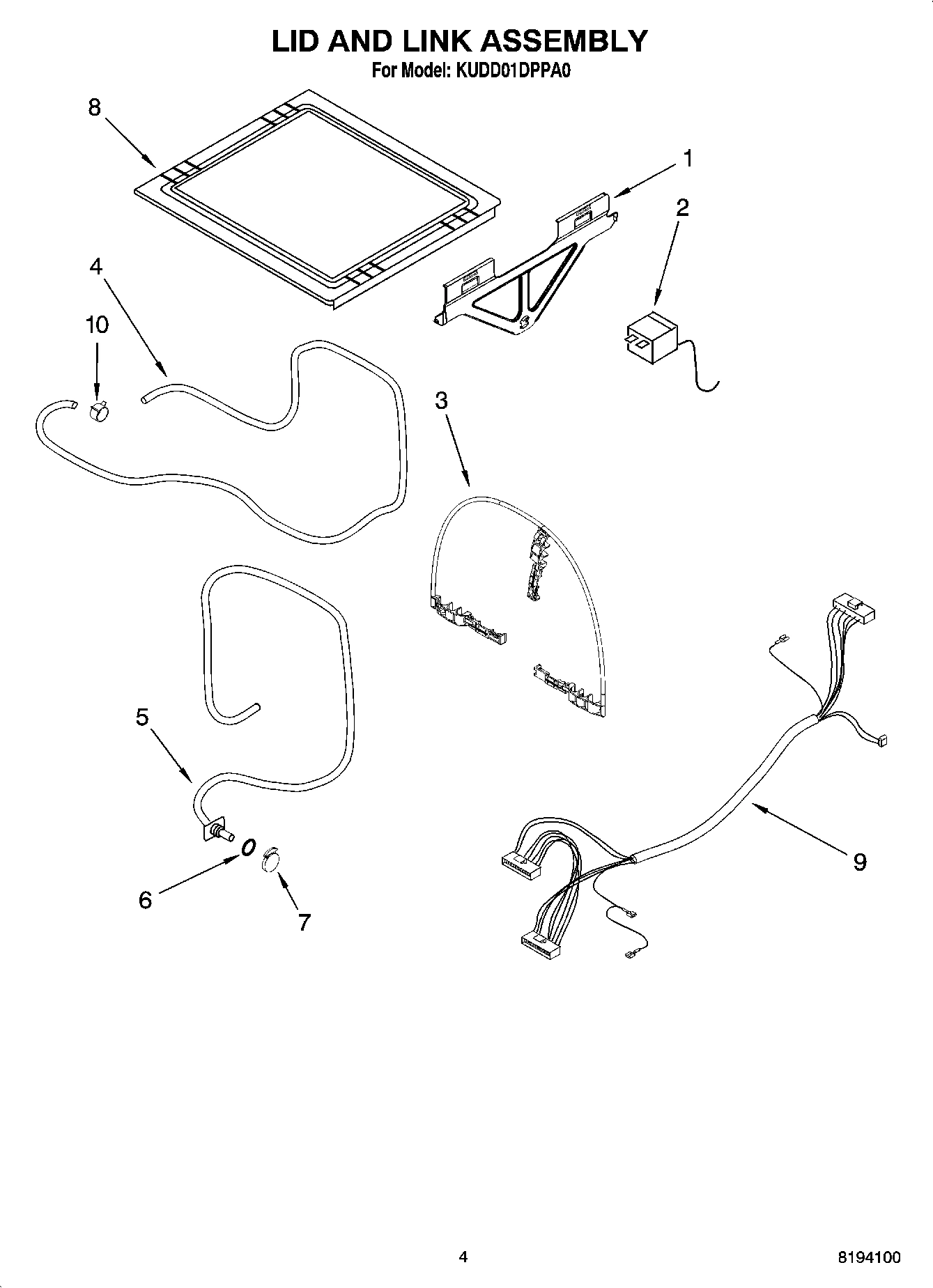 04 - LID AND LINK ASSEMBLY
