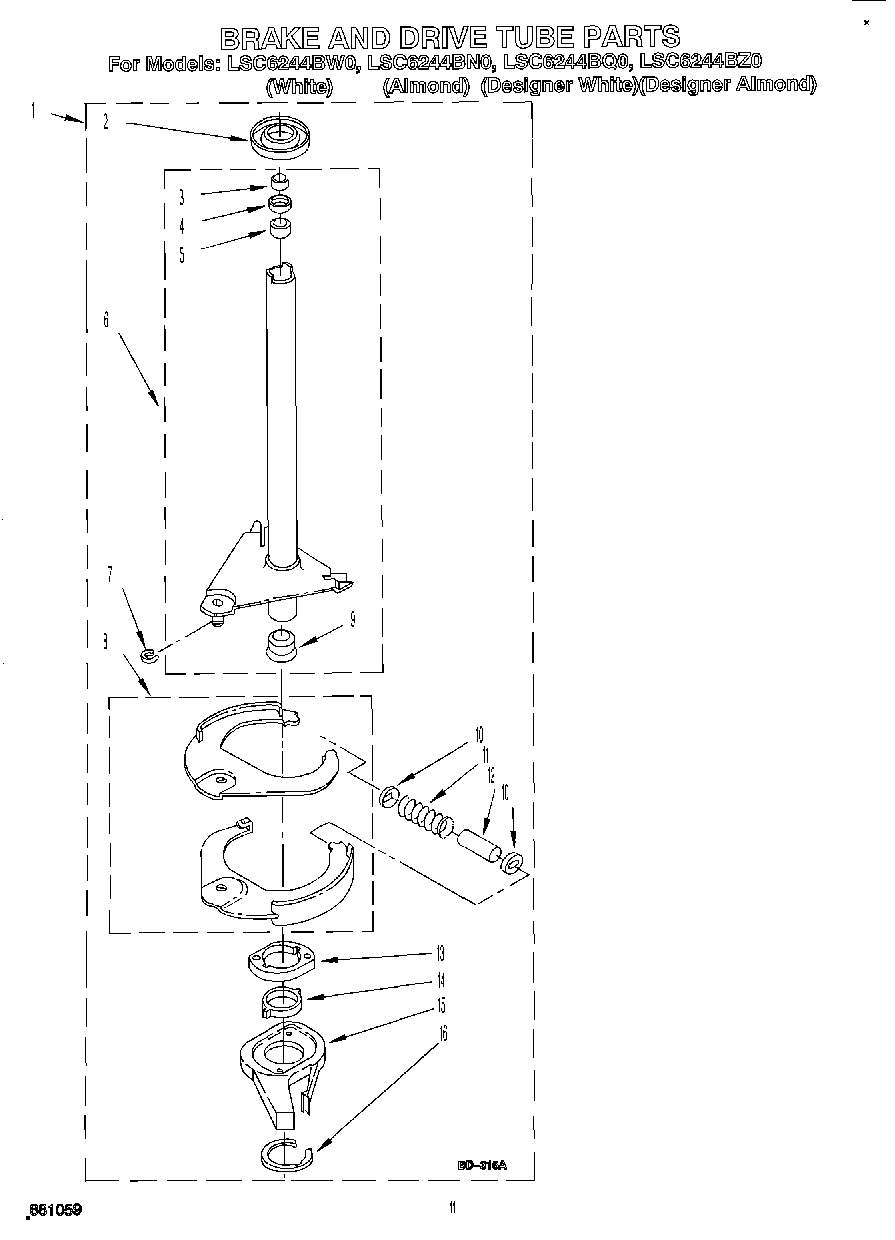09 - BRAKE AND DRIVE TUBE