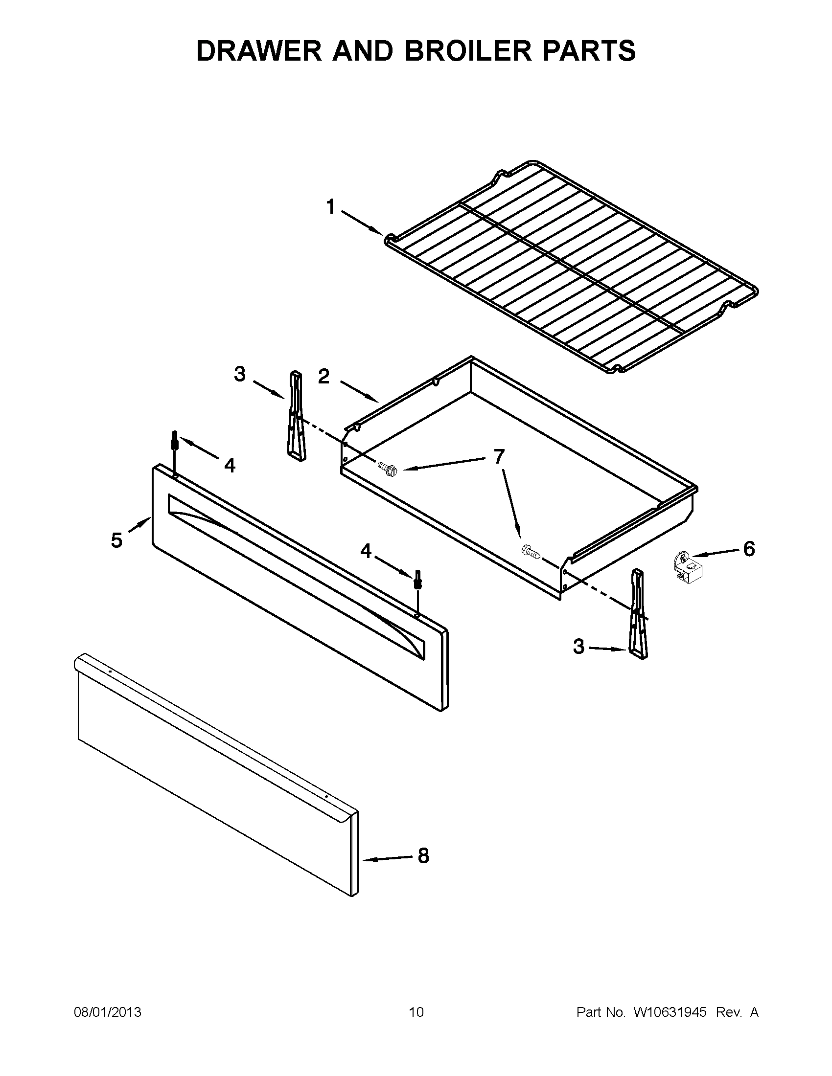 05 - DRAWER AND BROILER PARTS
