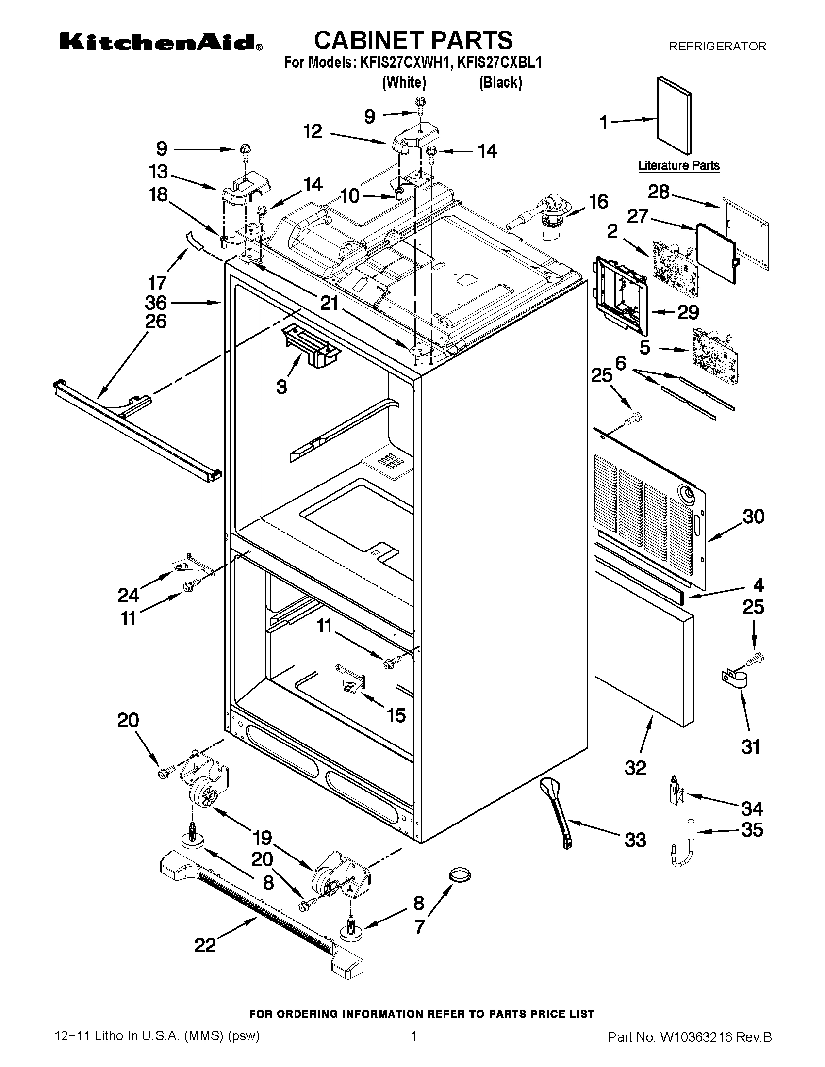 01 - CABINET PARTS