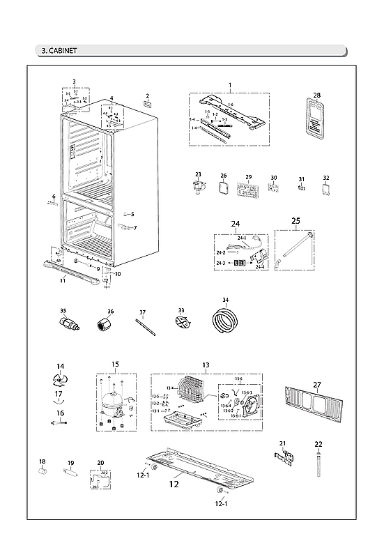 CABINET PARTS