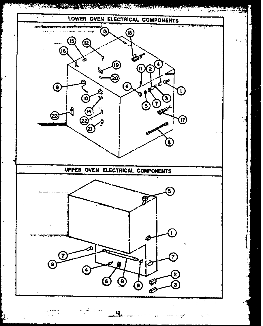 06 - LOWER OVEN ELECTRICAL COMPONENTS