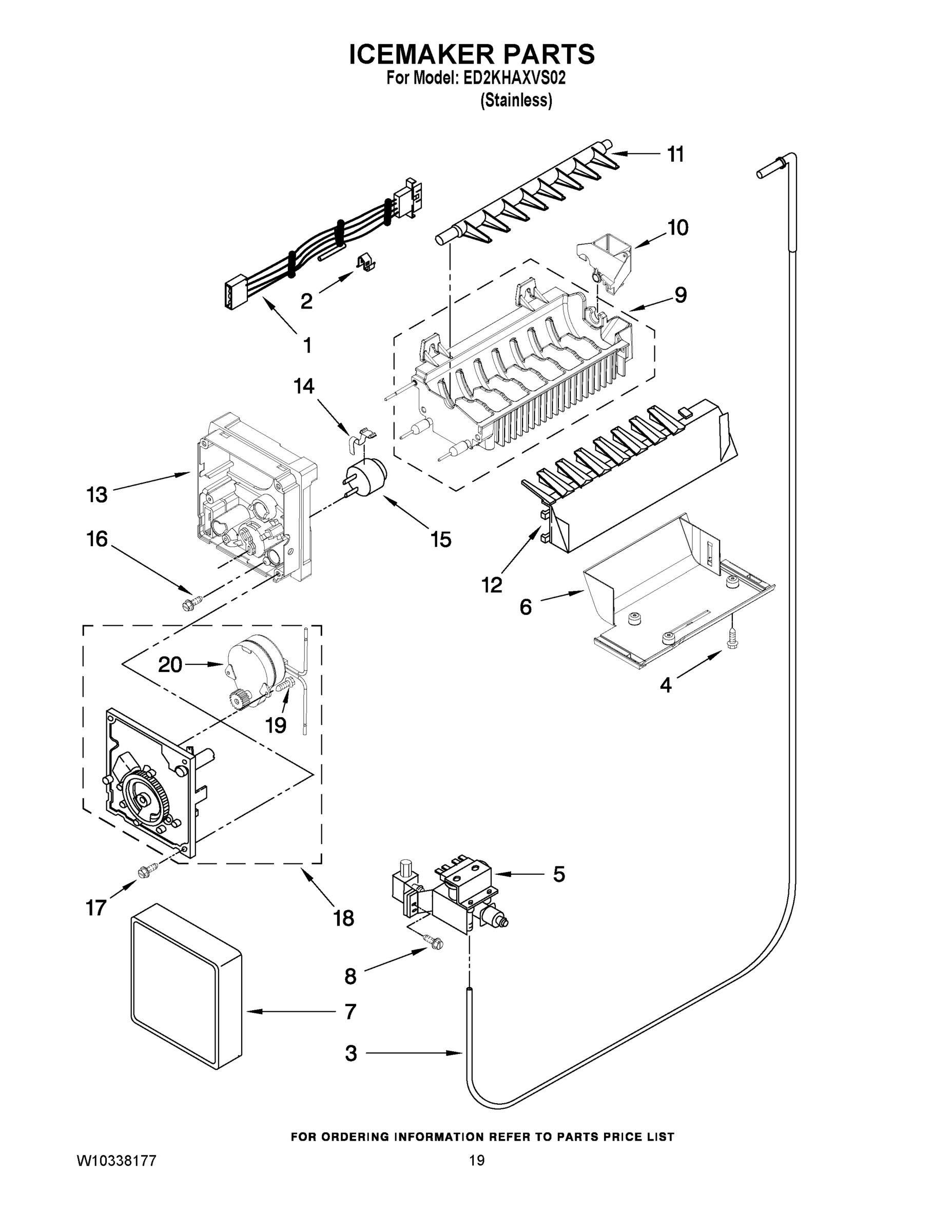 12 - ICEMAKER PARTS
