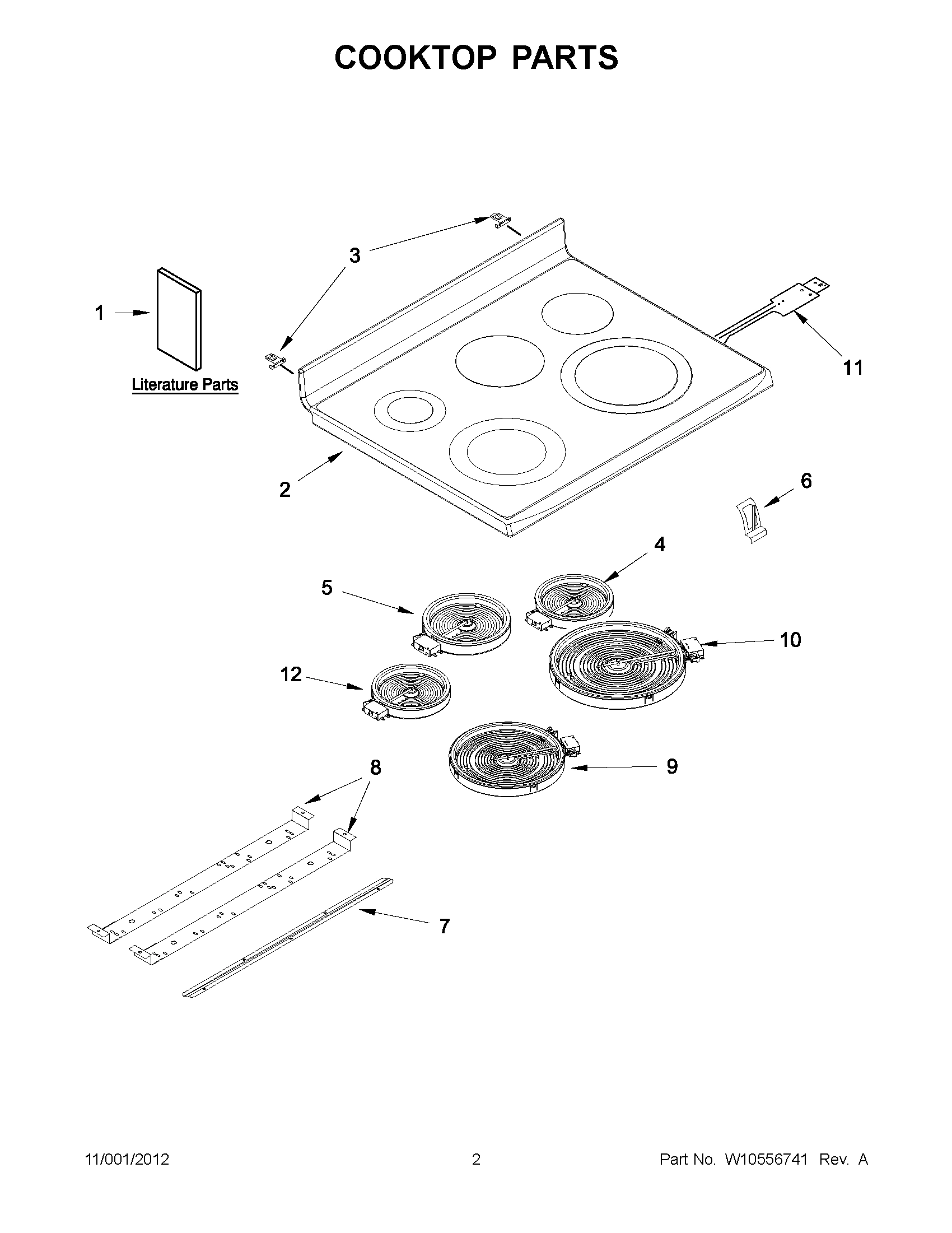 01 - COOKTOP PARTS