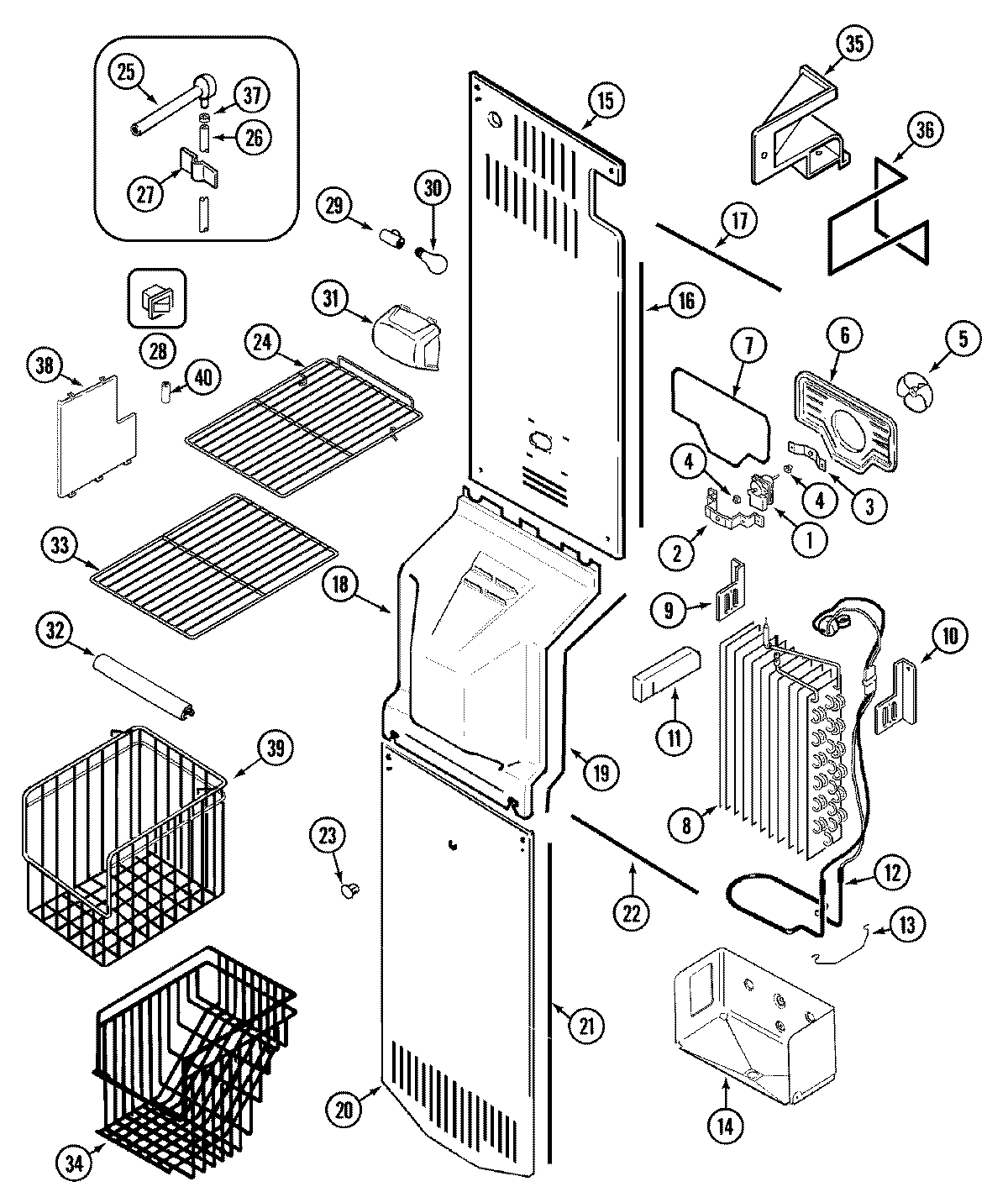 04 - FREEZER COMPARTMENT (JCD2389DTB/W)