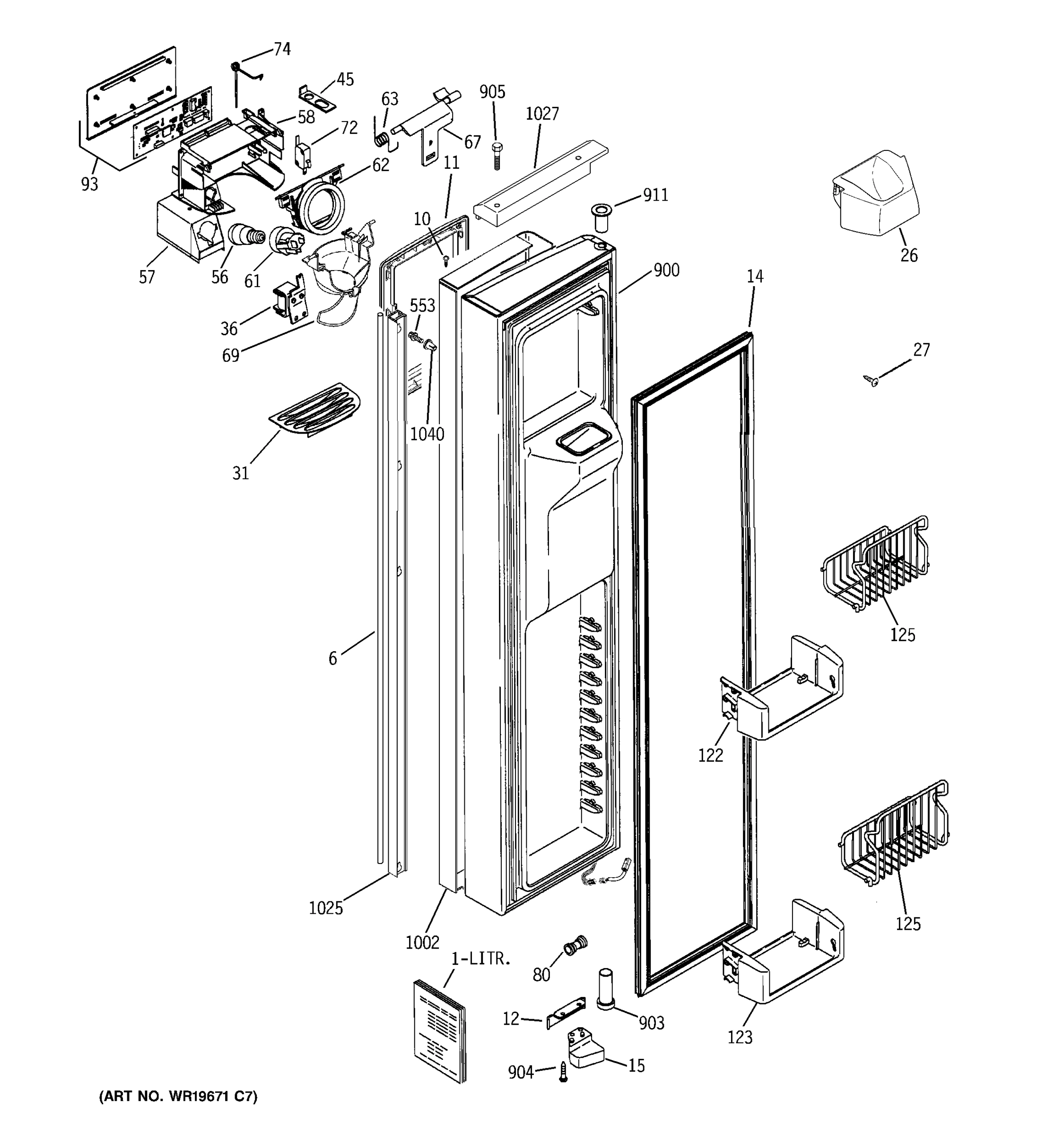 FREEZER DOOR