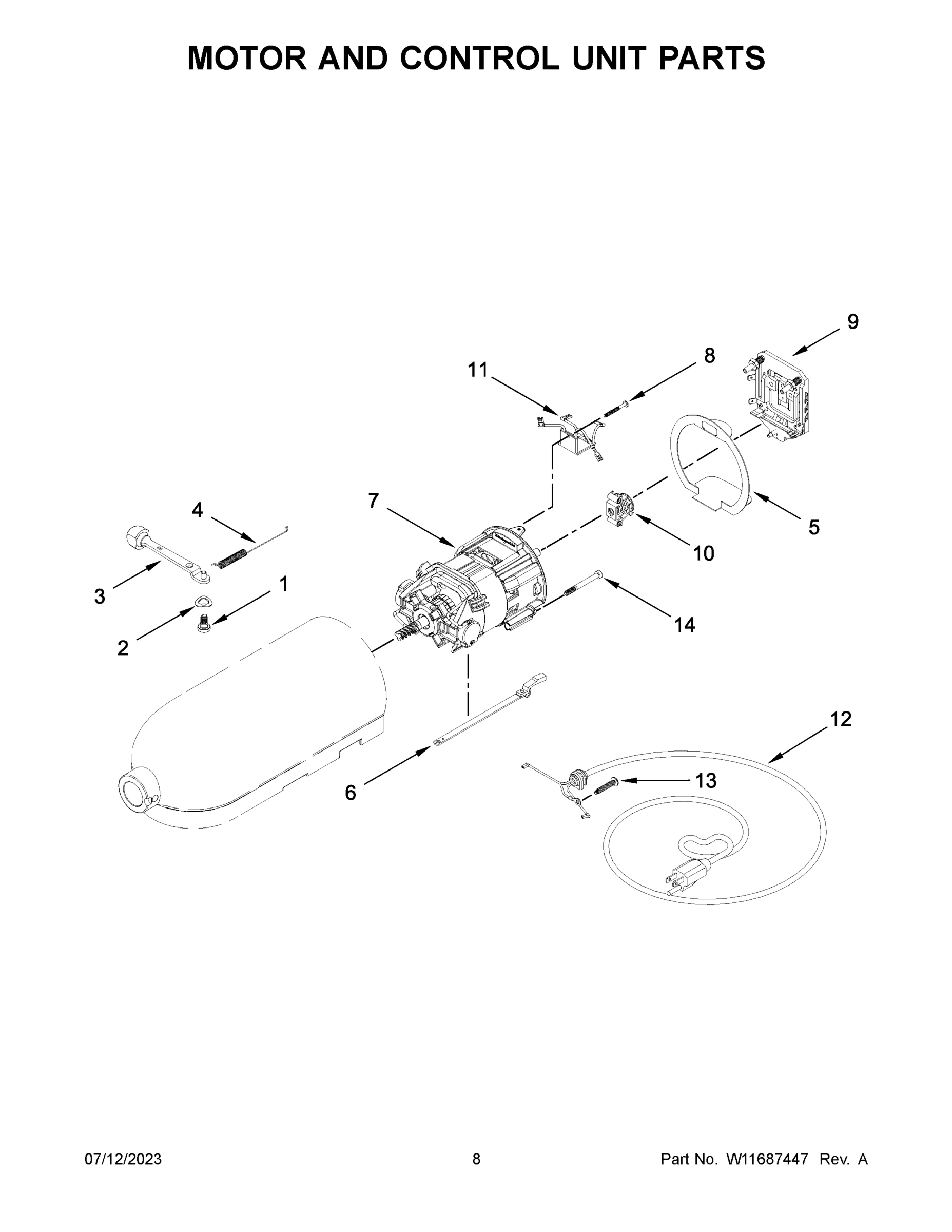 05 - MOTOR AND CONTROL UNIT PARTS