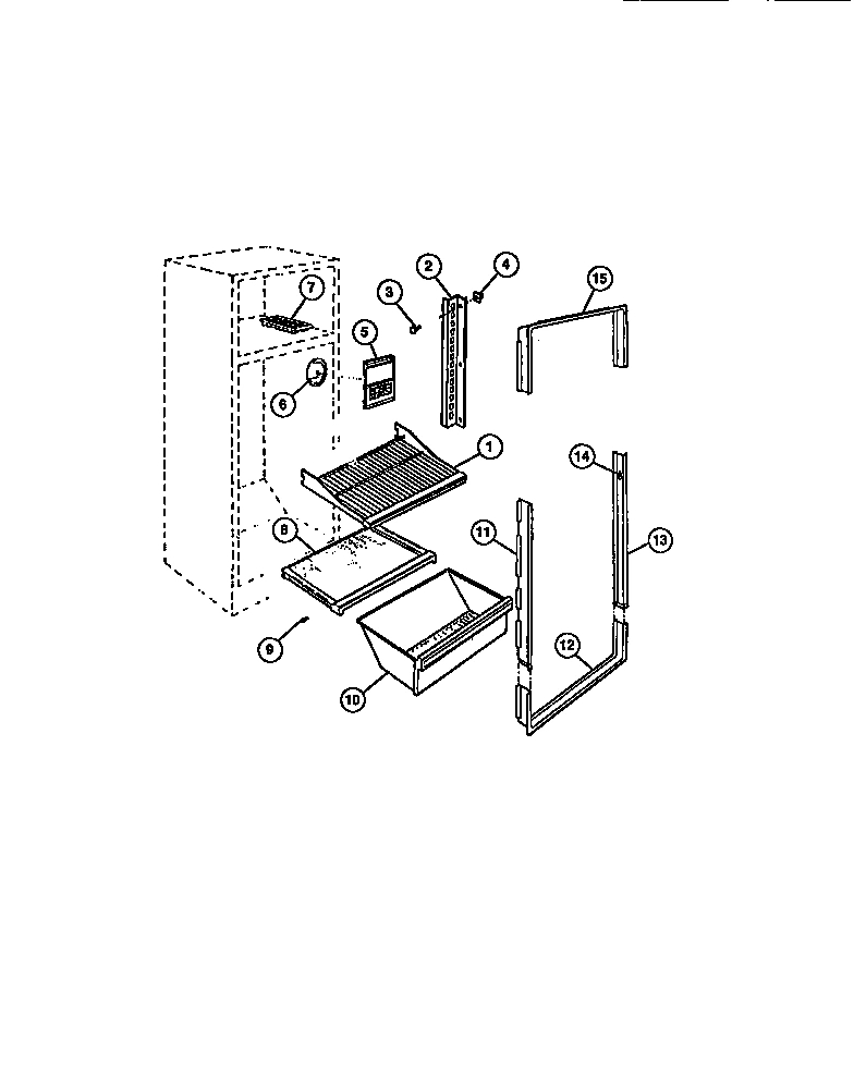 05 - SHELVES, CONTROLS, DIVIDER, MULLION