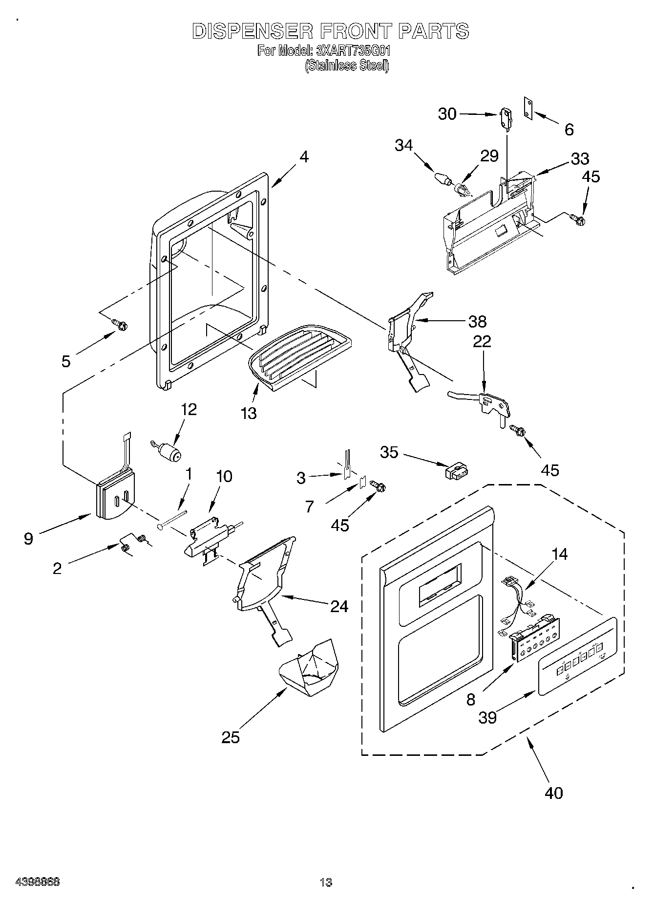 08 - DISPENSER FRONT
