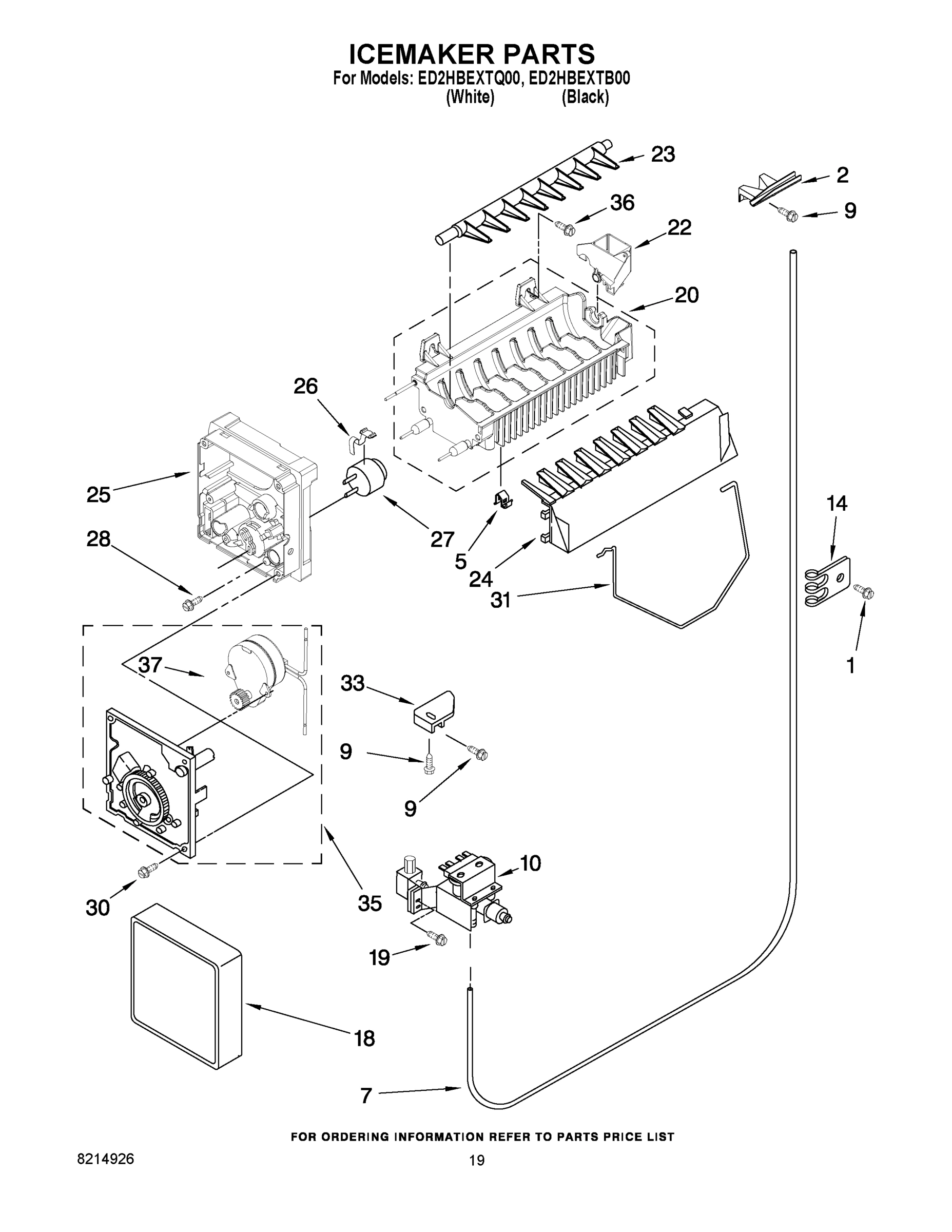 12 - ICEMAKER PARTS