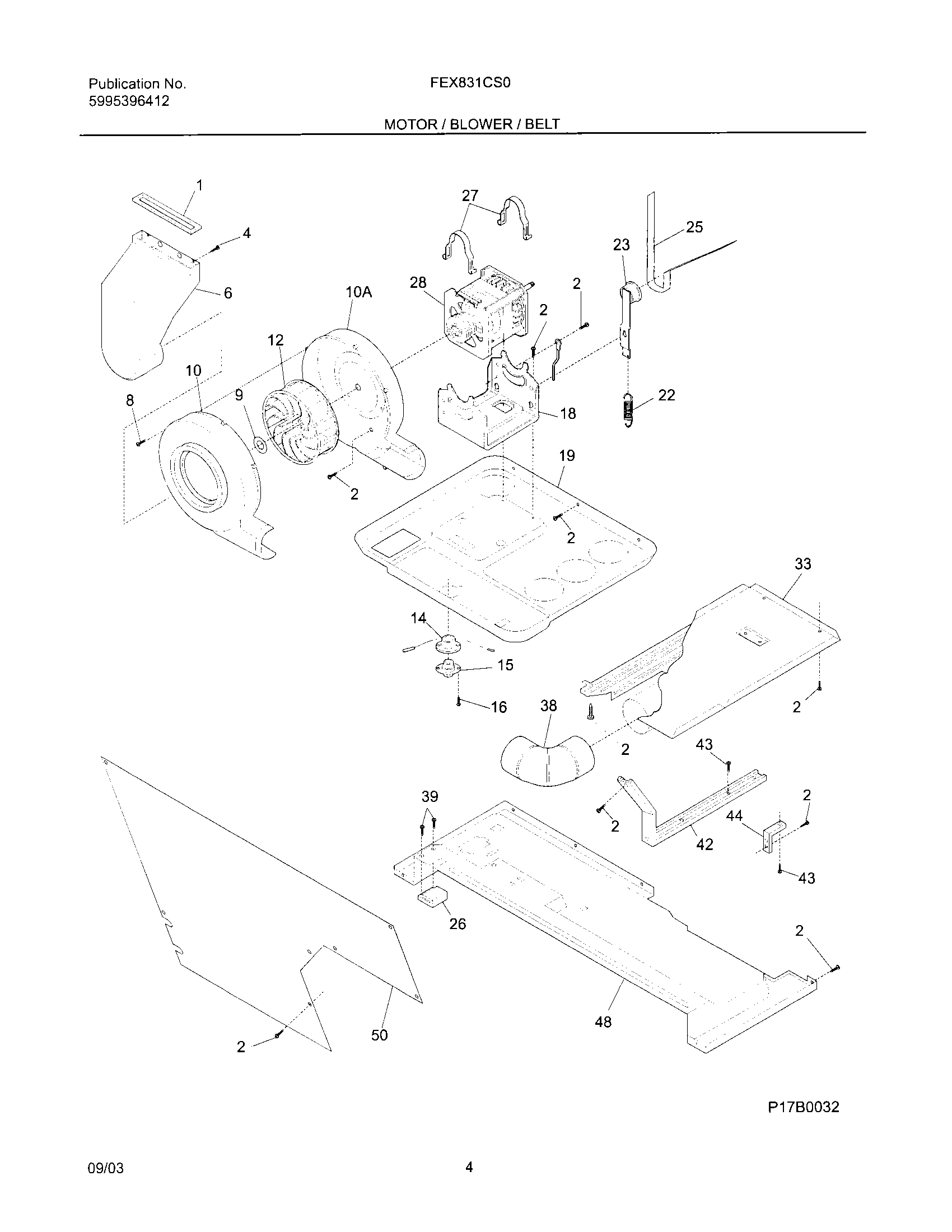 05 - MOTOR/BLOWER/BELT